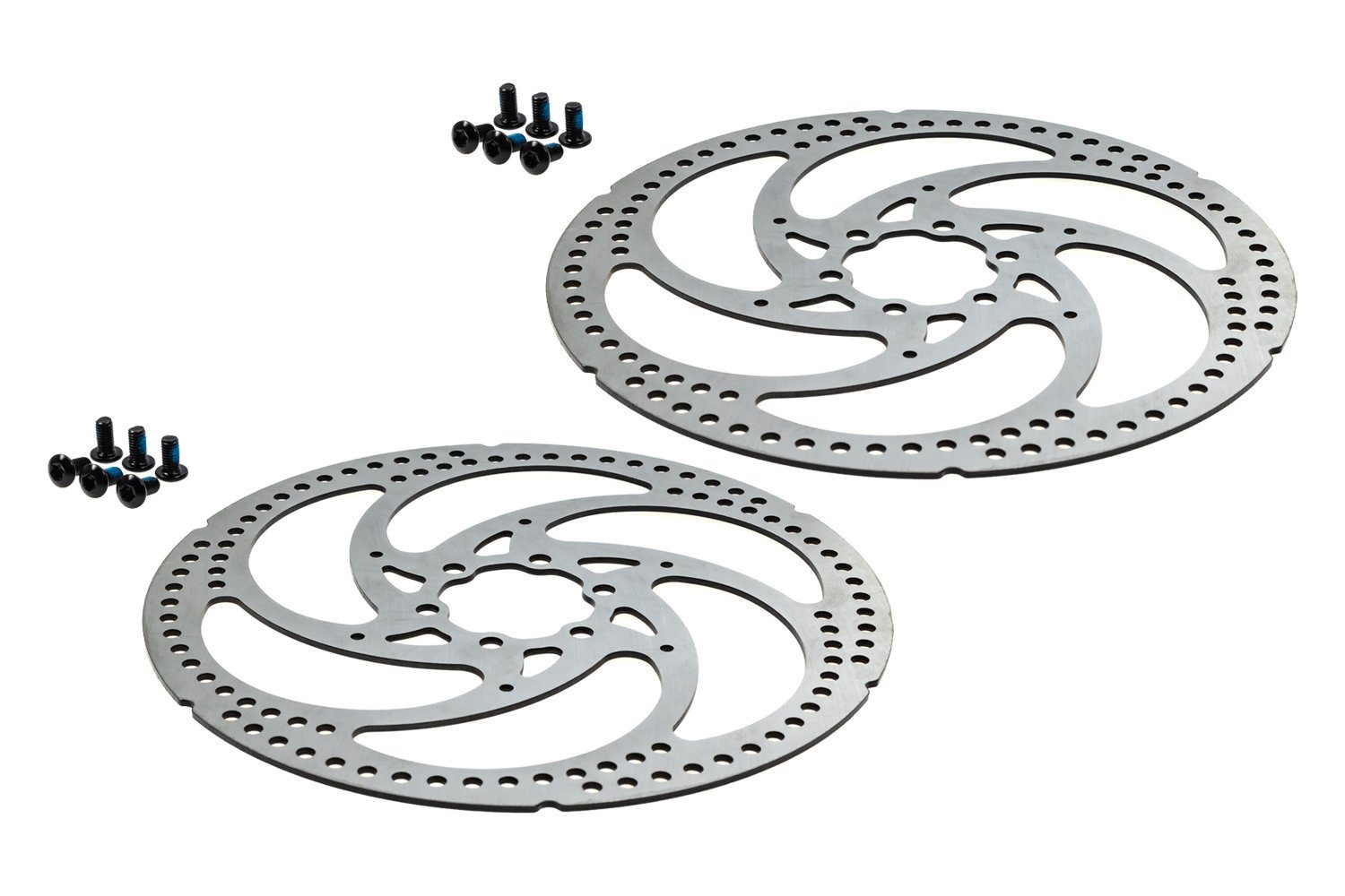 Promax Scheibenbremse Brems Scheiben Sets 180 mm VR HR Disc Brake 6 Loch mit Schrauben