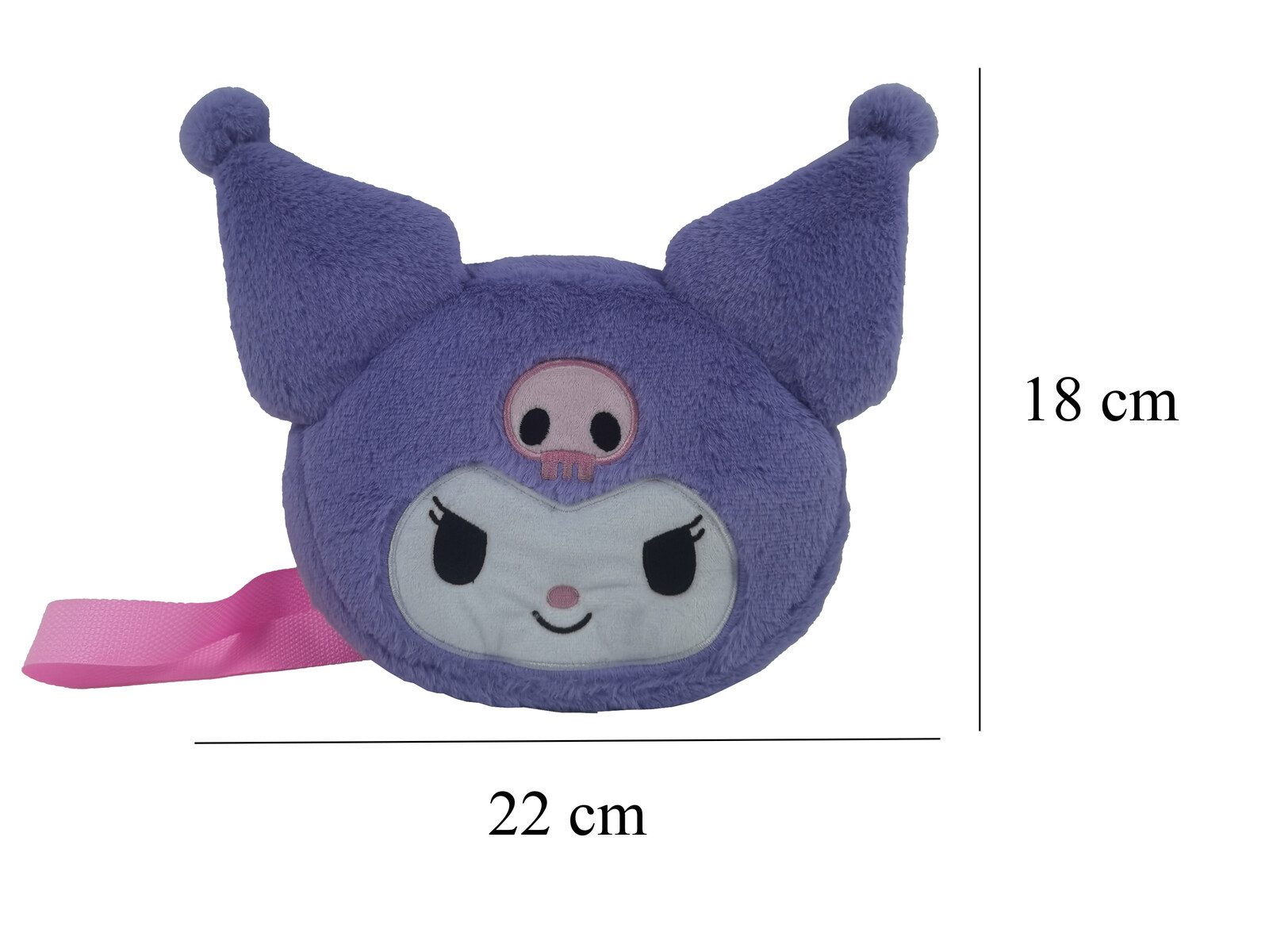 Hello Kitty Schultertasche - Kuromi Plüsch Umhängetasche mit Reißverschluss für Kinder (1-tlg)