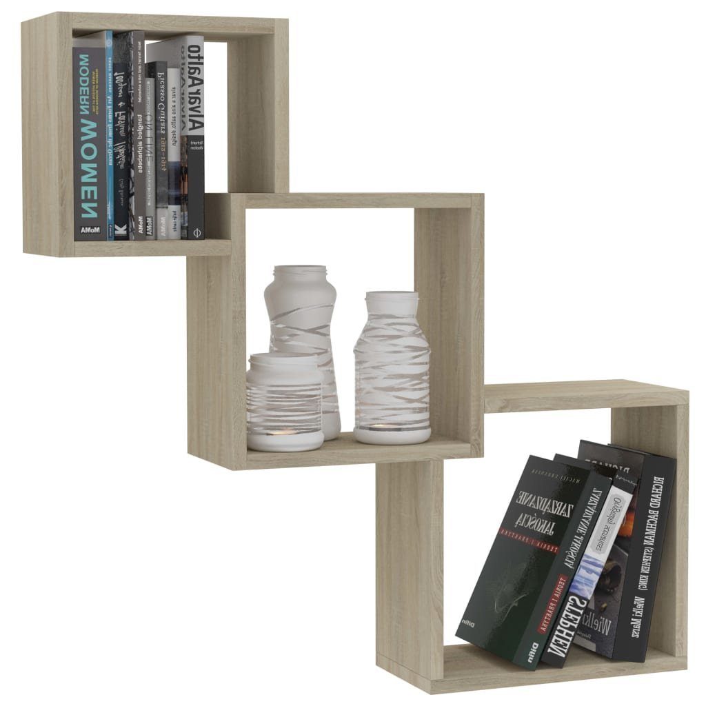 vidaXL Regal Cube Wandregale Sonoma-Eiche 68x15x68 günstig online kaufen