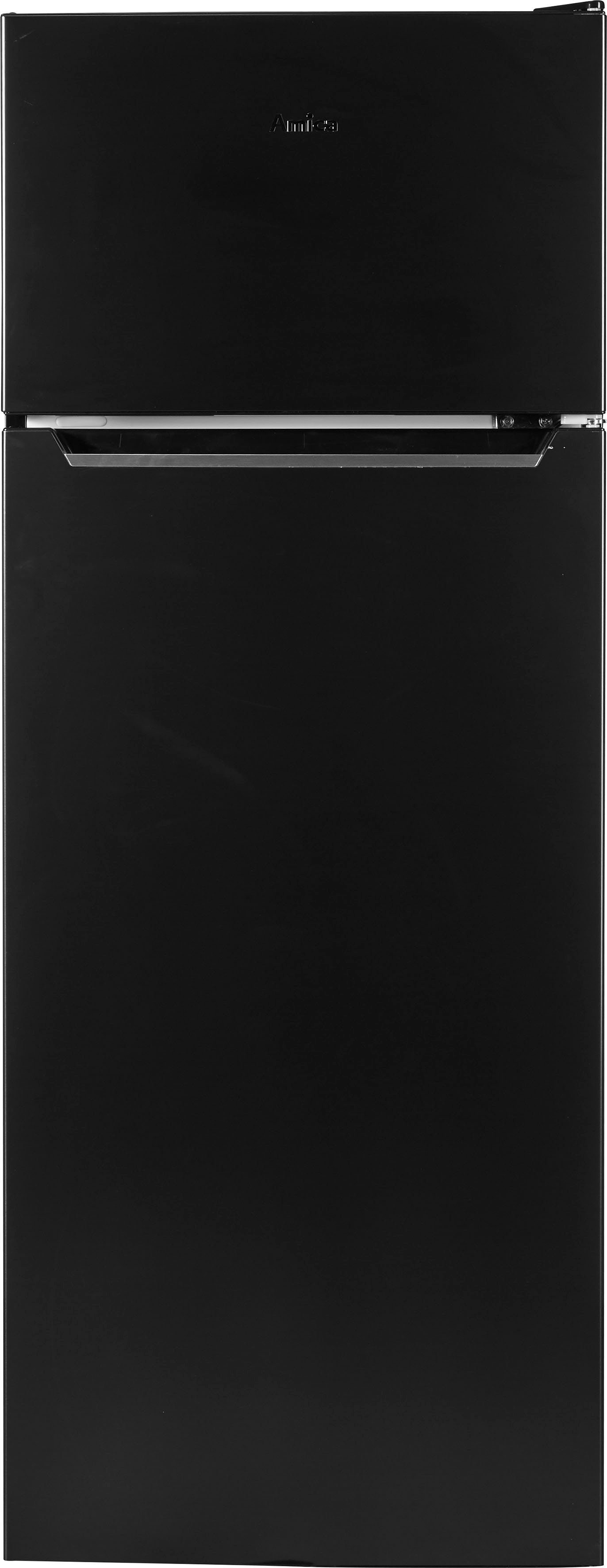 Kühl-/Gefrierkombination Edelstahl hoch, 374 160 DT 54 cm cm schwarzes 144 breit S, Amica