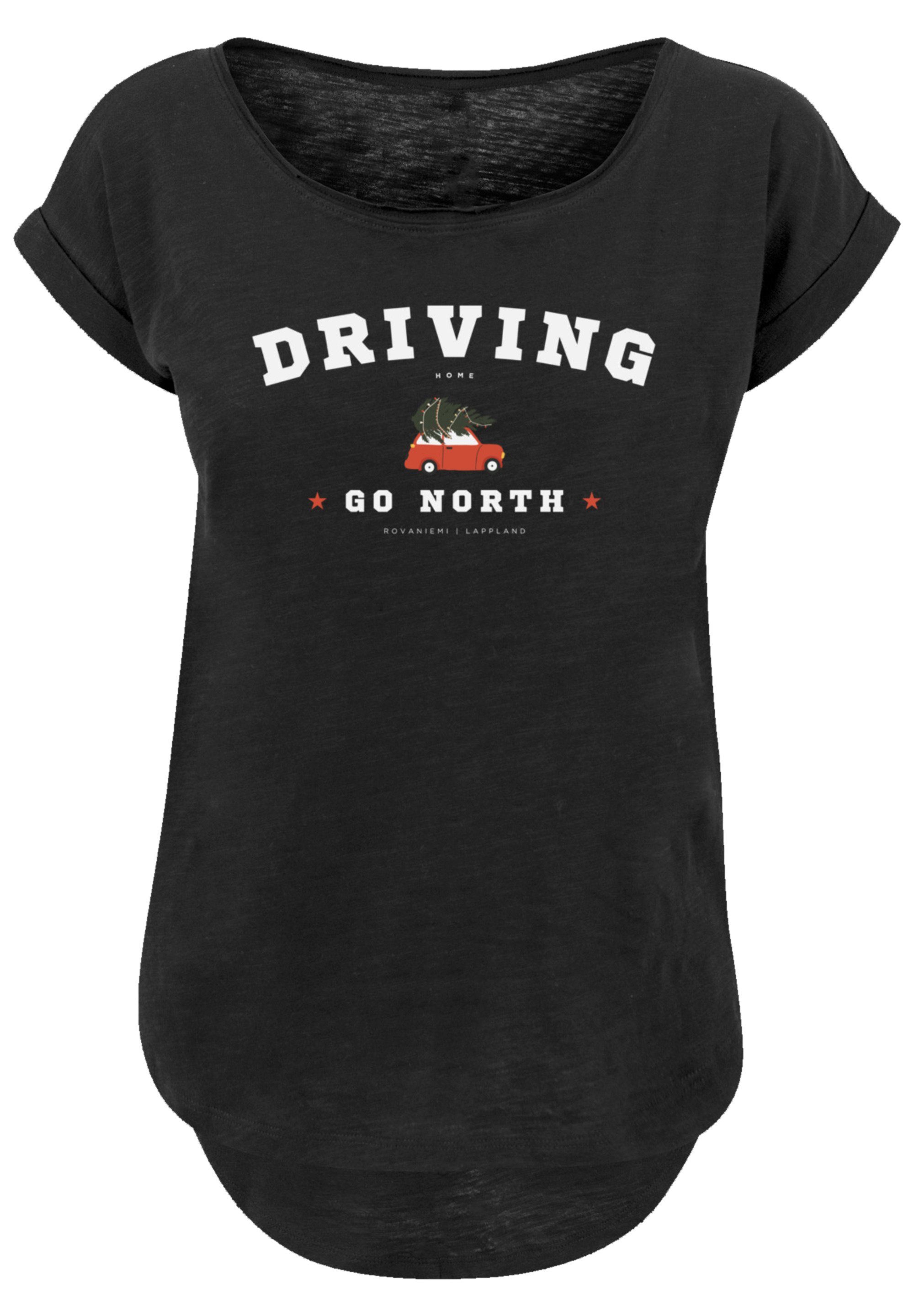 T-Shirt F4NT4STIC Weihnachten, Home schwarz Logo Driving Geschenk, Weihnachten