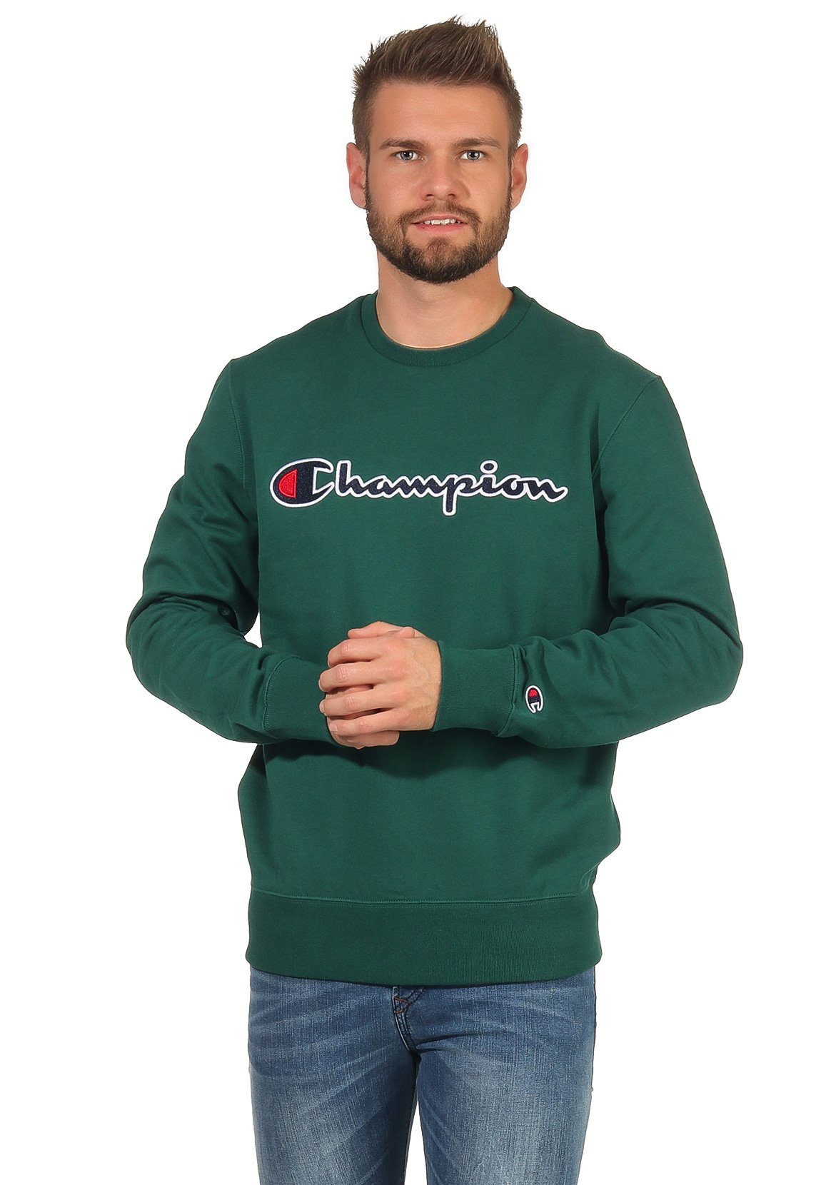 Champion sweater grün online