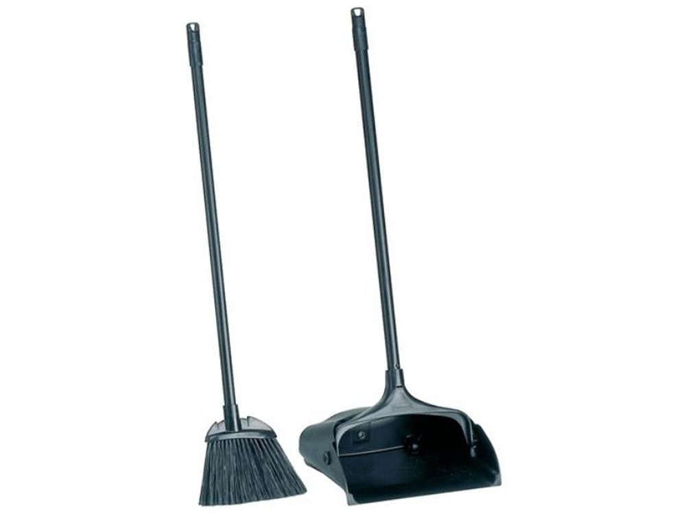 Schaufel RUBBERMAID FG253100BLA/FG637400BLA Standmüllschaufel Stiel mit Schau