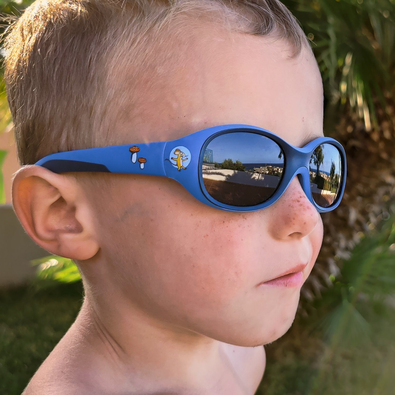 ActiveSol SUNGLASSES Sonnenbrille DER - - 6 2 BPA-frei, UV Jahre Kinder, polarisiert GRÜFFELO, Türkis 400, Mitternachtsschmaus