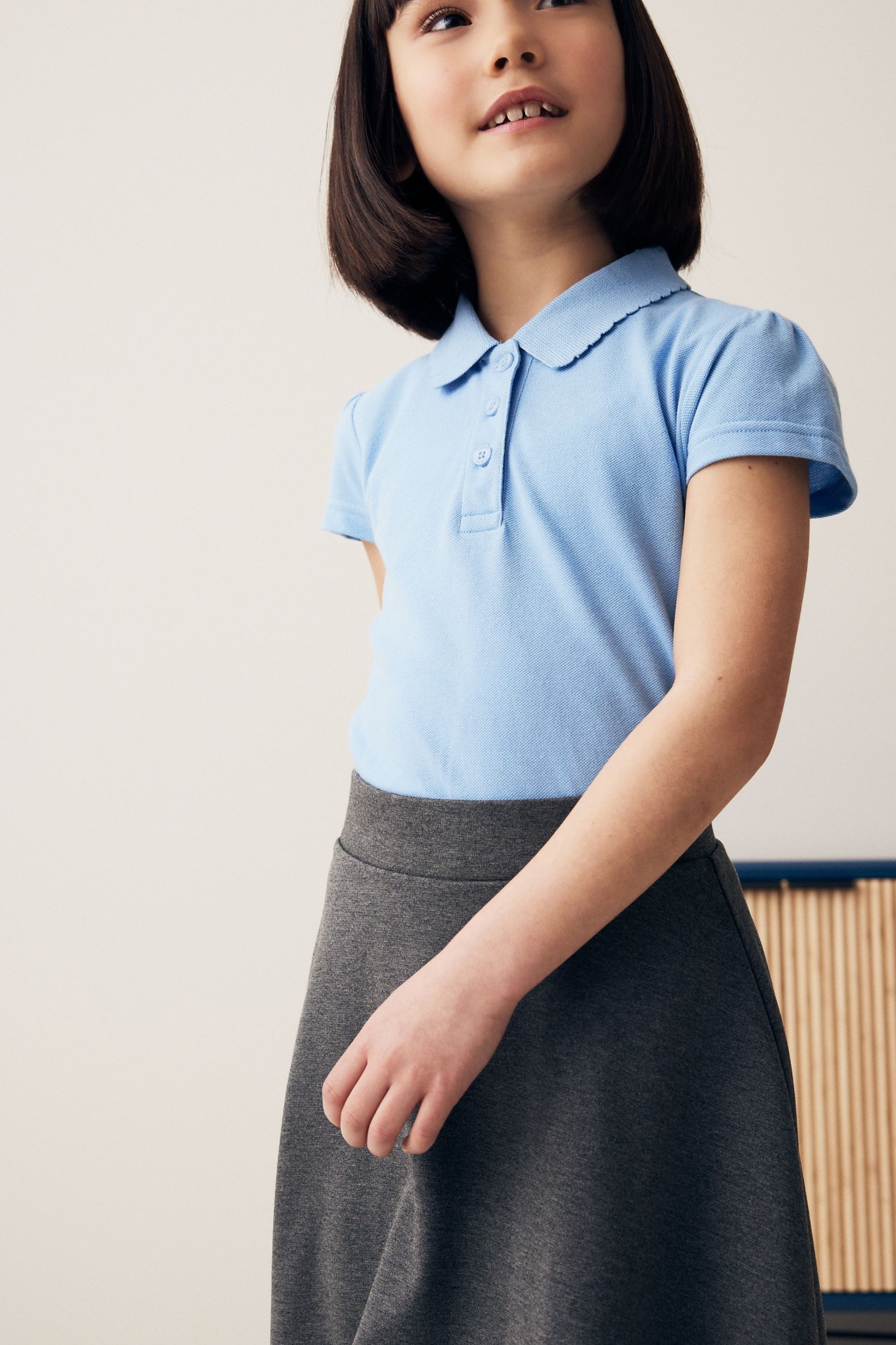 Next Poloshirt Kurzärmelige Polohemden aus Baumwolle im 2er-Pack (2-tlg)