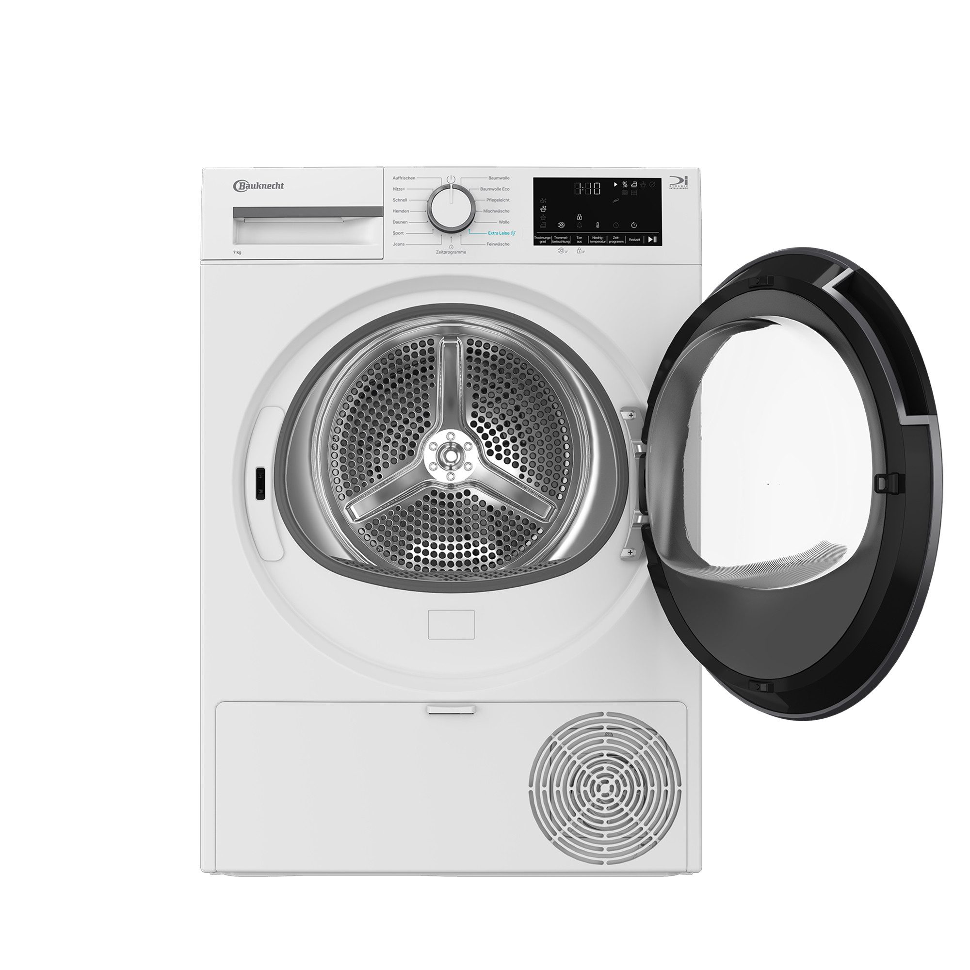 BAUKNECHT Wärmepumpentrockner BT 7RC WW, Precision Dry, Startzeitvorwahl, Trommelinnenbeleuchtung, Slim