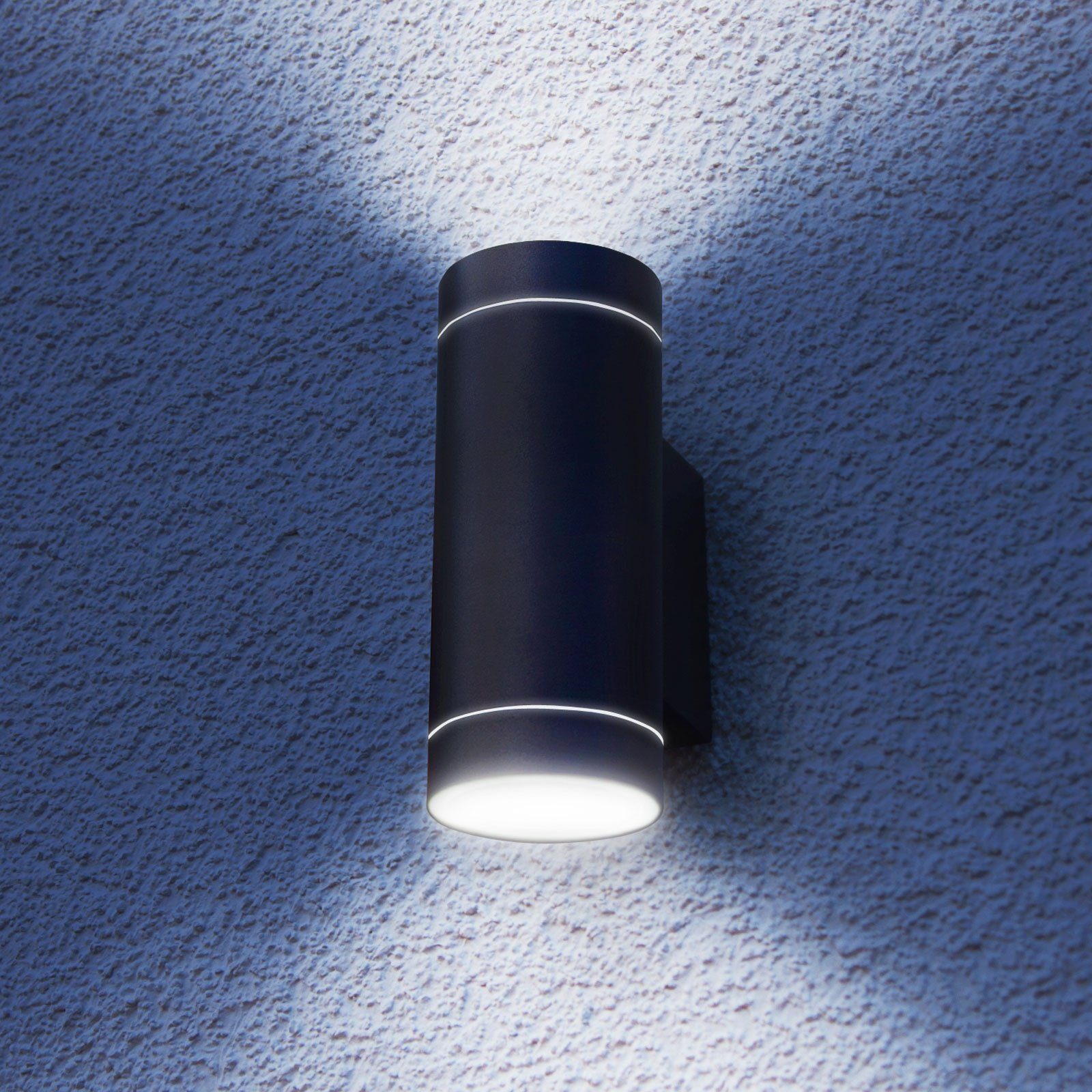 Wandleuchte, WL10747, & Aluminium-Wandlampe Down Grafner® ohne Grafner Beleuchtung Leuchtmittel, Wandleuchte schwarz Up Up&Down Außenlampe