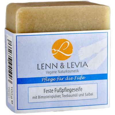Lenn & Levia Handseife Feste Fußpflegeseife, 100 g