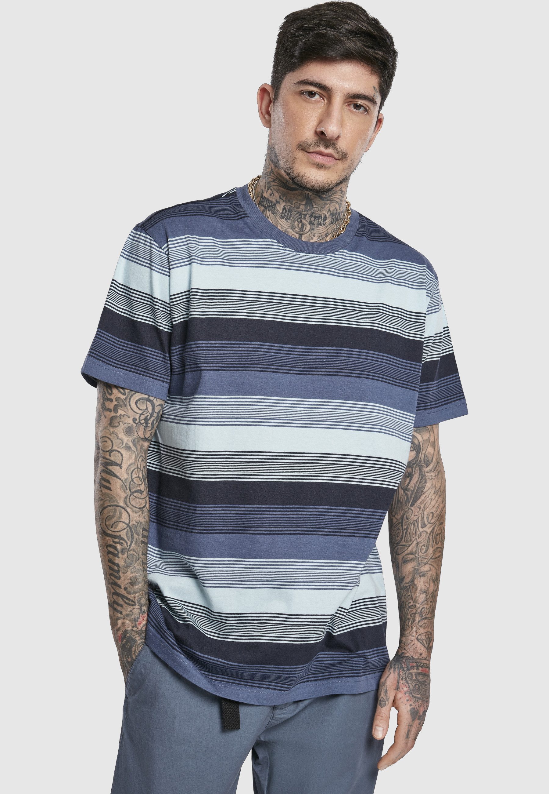 URBAN CLASSICS T-Shirt Urban Classics Herren Yarn Dyed Sunrise Stripe Tee (1-tlg)