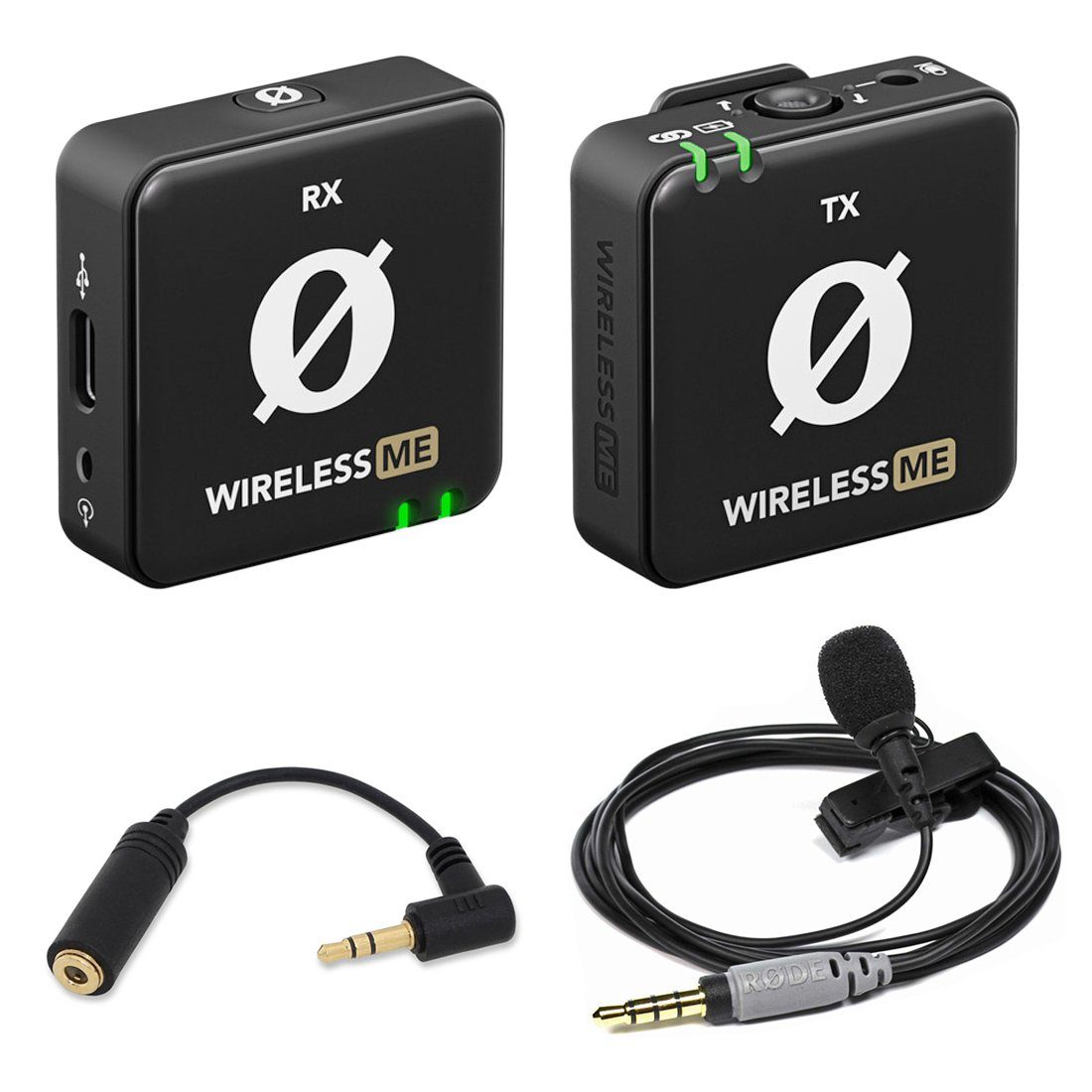 Rode Wireless ME mit Smartlav Mikrofon und Adapter Digitales Aufnahmegerät