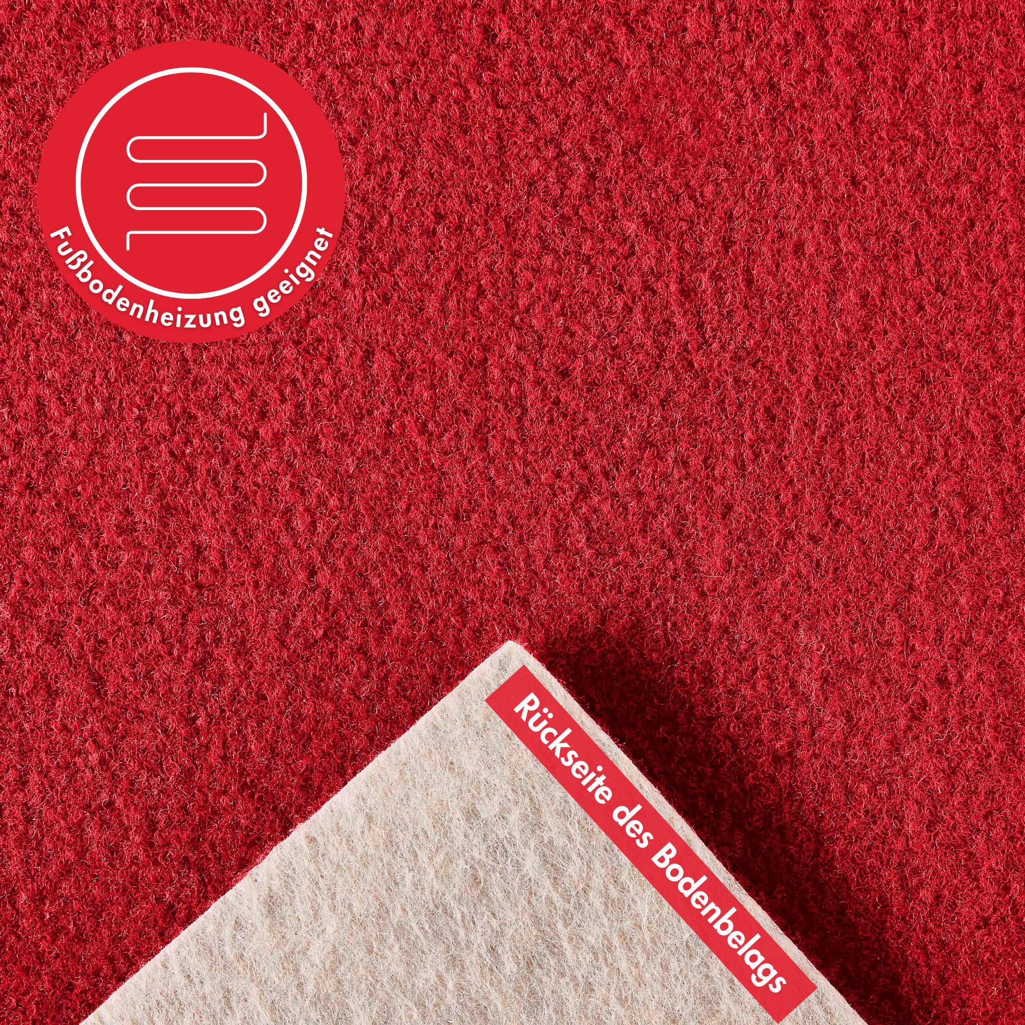 Andiamo Teppichboden Sina, Velours, Gesamthöhe 6 mm, Luxusklasse LC1, rechteckig, Uni Farben, Breite 400 cm, strapazierfähig, pflegeleicht, Wohnzimmer