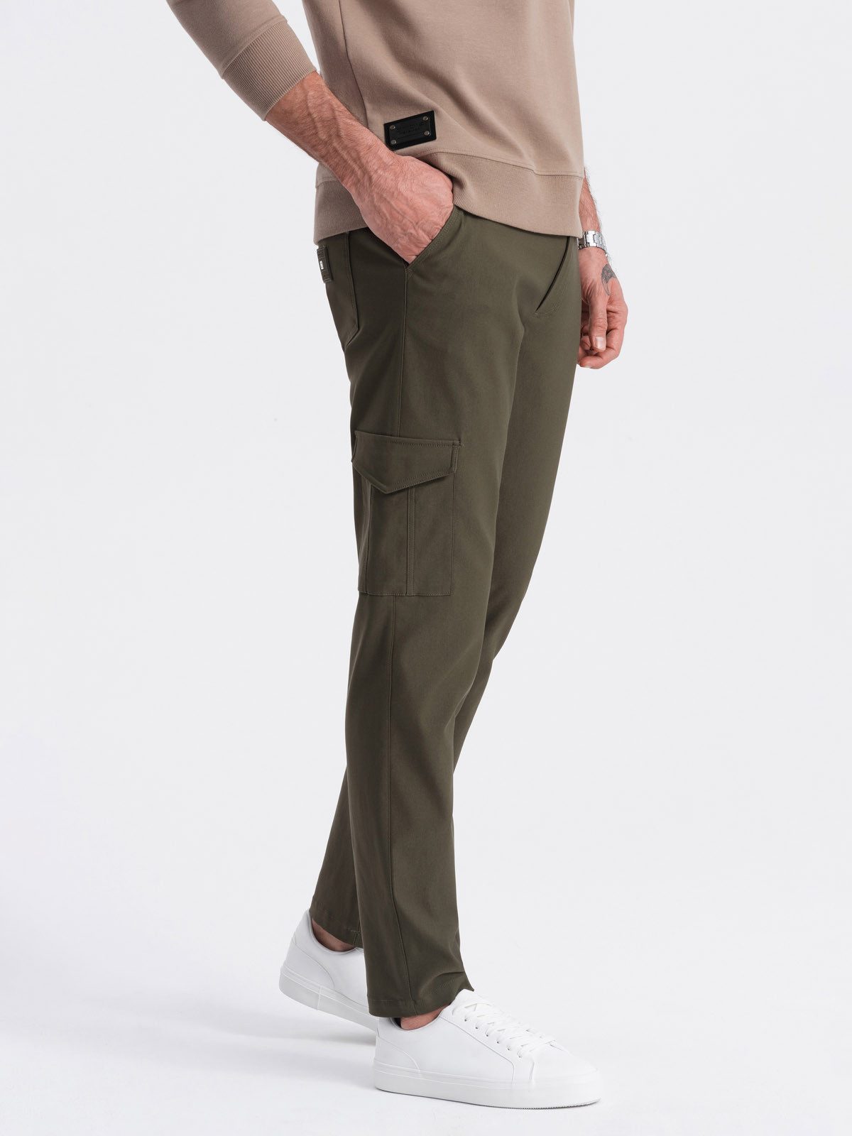 OMBRE Cargohose Herrenhose REGULAR aus Stoff mit Cargotaschen günstig online kaufen