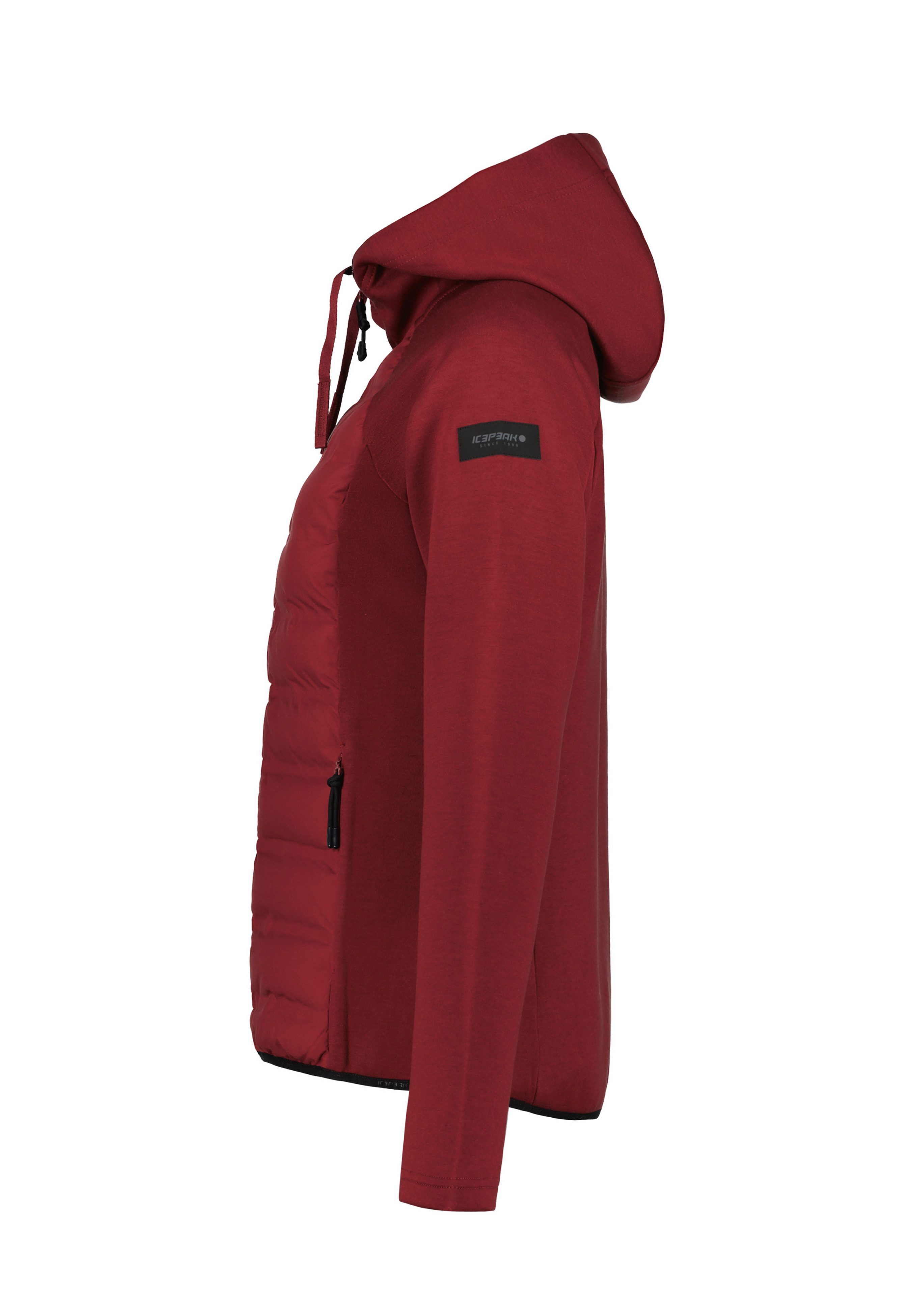 Icepeak Hybridjacke ICEPEAK ASHBURN mit fester Kapuze und Kordelzügen, aus 4-Wege-Stretch-Material