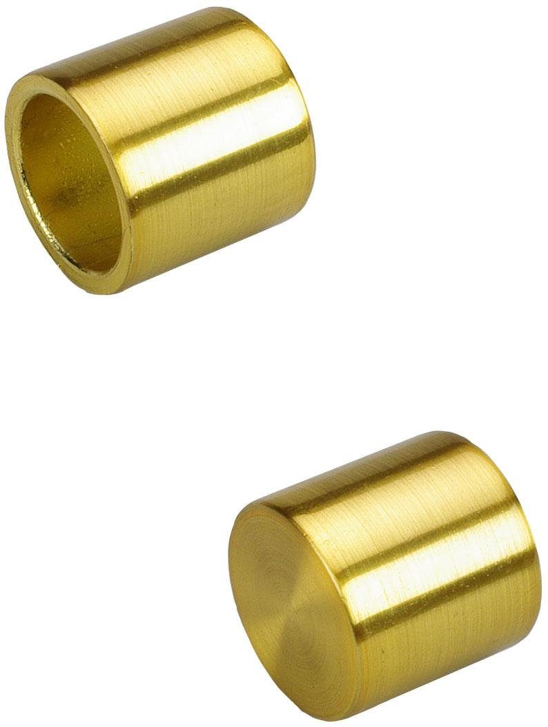 Liedeco Gardinenstangen-Endstück Cap, Gardinen, (Set, 2-St), für Gardinenstangen Ø 16 mm