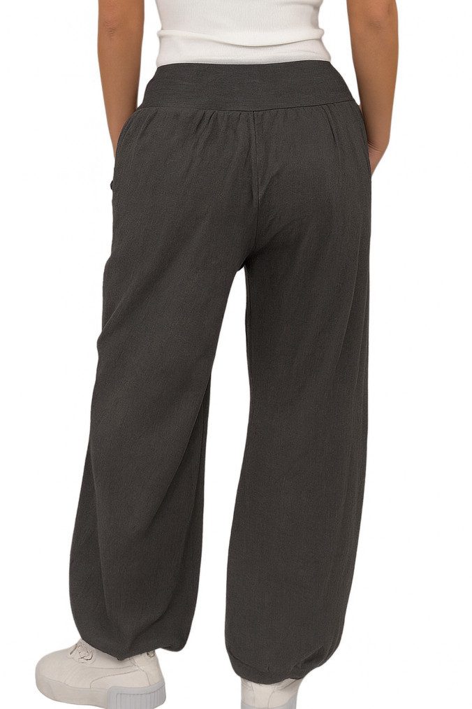 Mississhop Haremshose Damen Baumwolle Aladinhose Unifarbe Hose Sommerhose M.297 – Bild 5 von 5