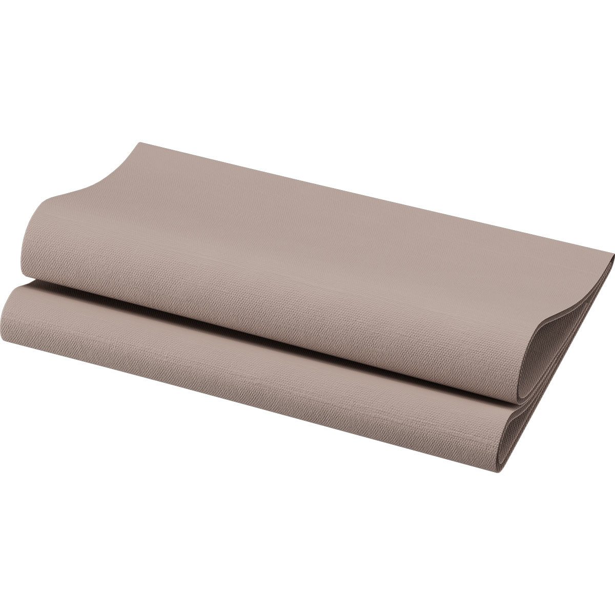Duni Stoffserviette Duni Bio-Dunisoft 60er Pack Servietten Greige 40x40 cm, 1/4 Falz, reißfest, sehr saugfähig