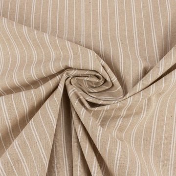 SCHÖNER LEBEN. Tischdecke Tischdecke Leinenlook Basic Stripe Streifen natur div. Größen, handmade