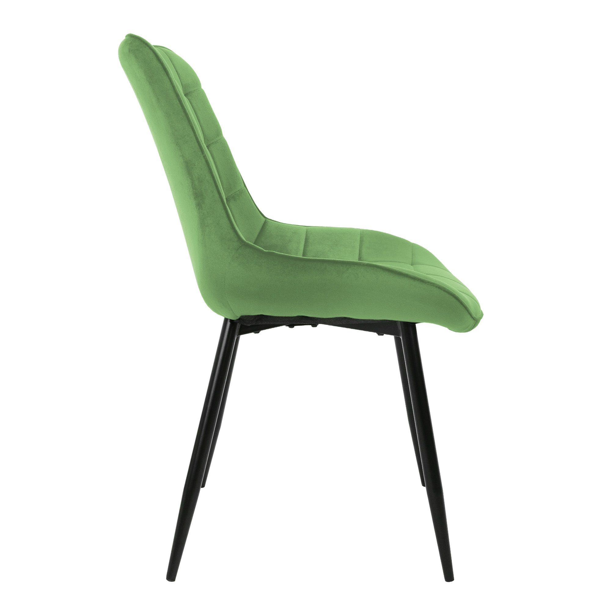 mit Set ML-DESIGN Stuhl (2er Grün Rückenlehne Samtbezug Esszimmerstühle Set) 2er