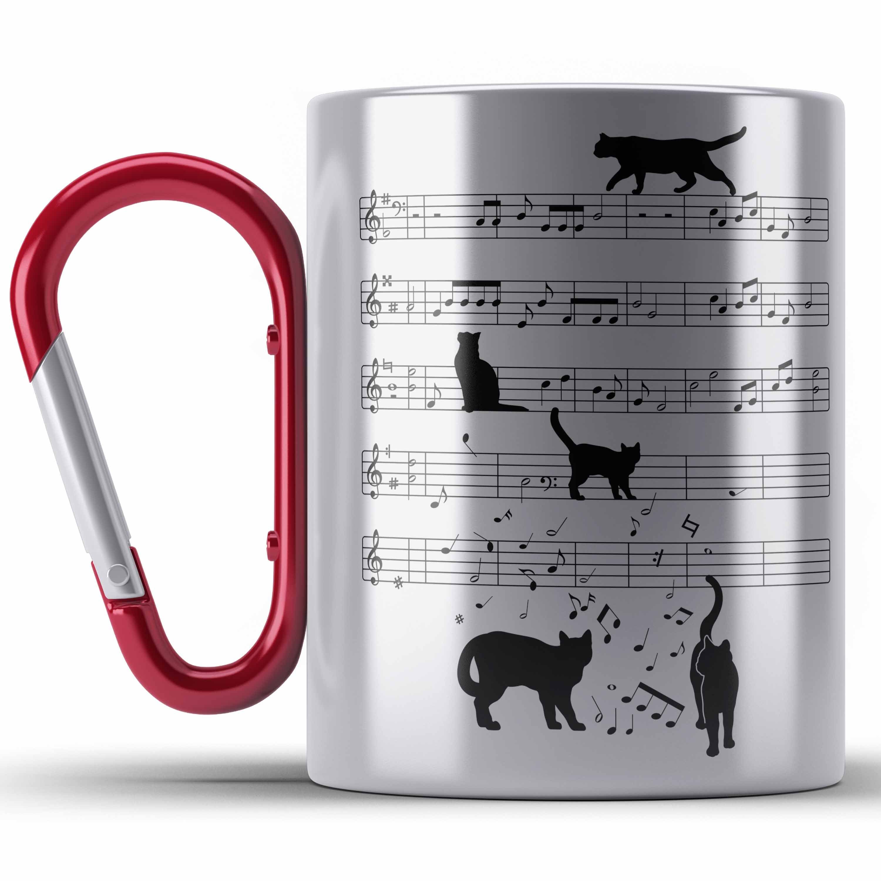 Edelstahl Tasse Trendation Geschenk Edelstahl Thermotasse Edelstahl Tasse Ka Cat Rot Katze Lustig