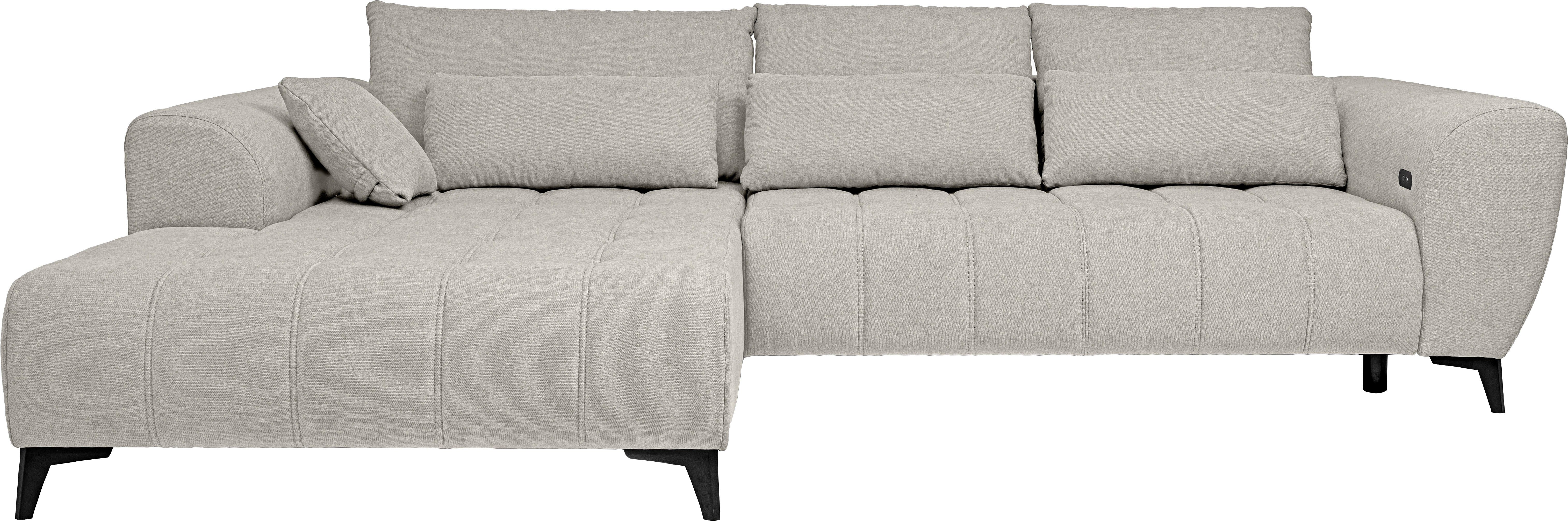 WERK2 Ecksofa Garay, XXL-Liegefläche: elektrisch ausziehbar auf ca. 228×126 günstig online kaufen