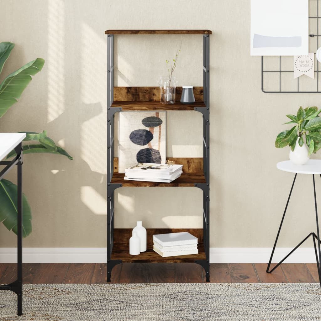 vidaXL Bücherregal Bücherregal Räuchereiche 50x33x117,5 cm günstig online kaufen