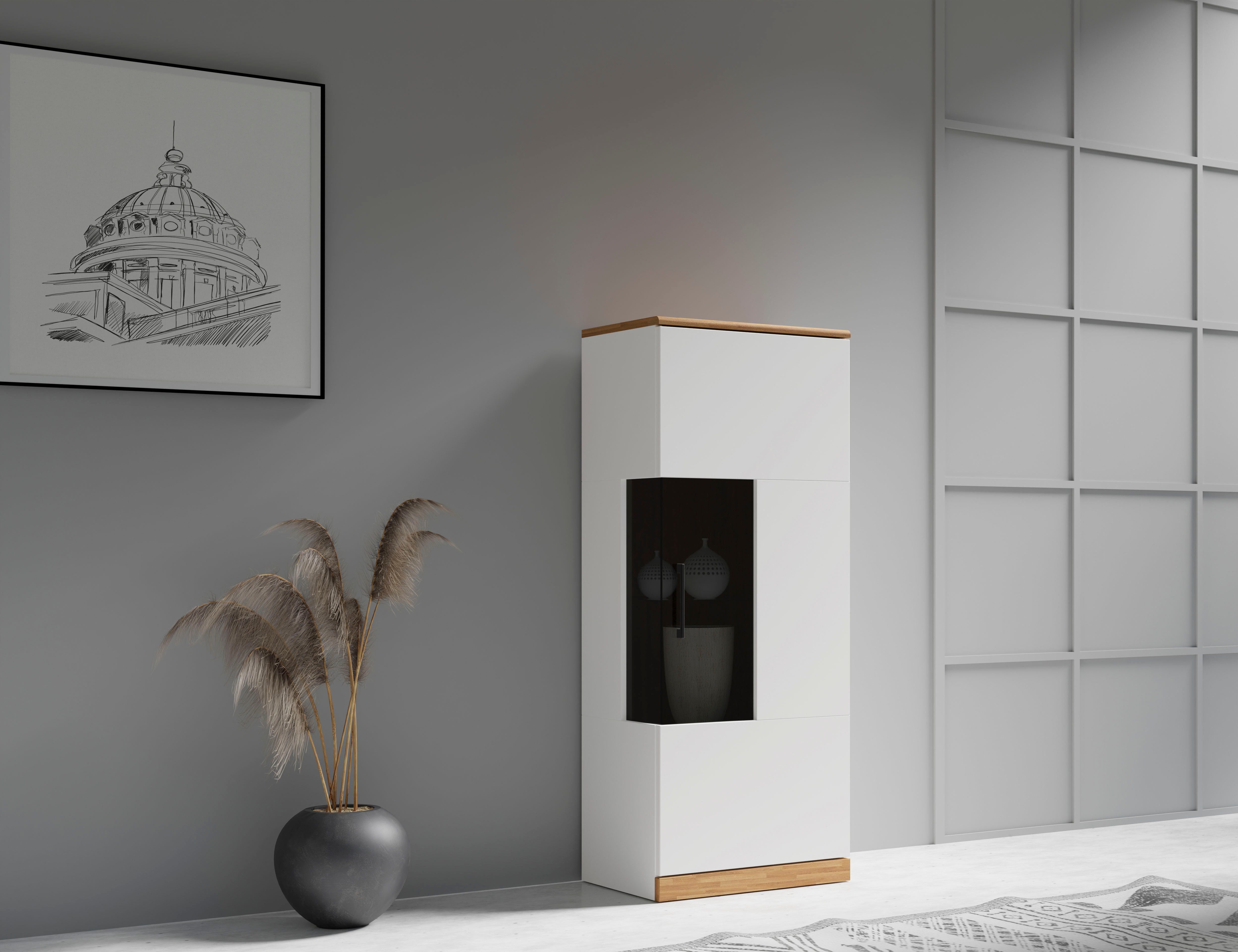 Home affaire Vitrine Ribe,125cm hoch,4 Fächer,1Glasboden günstig online kaufen