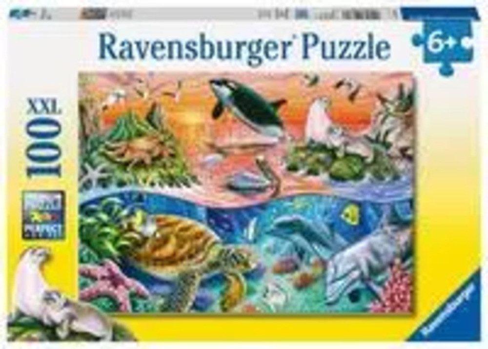 Ravensburger Puzzle Bunter Ozean. Puzzle 100 Teile XXL, 100 Puzzleteile günstig online kaufen