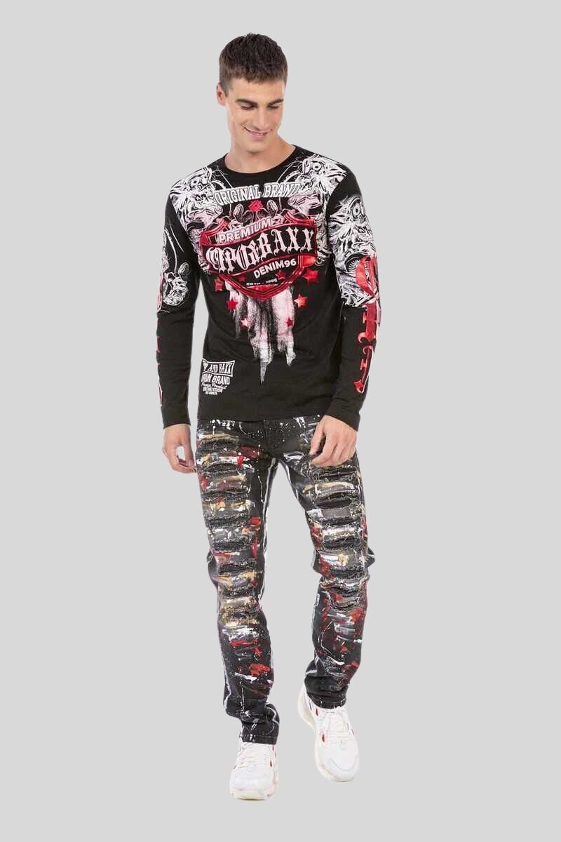 Cipo & Baxx T-Shirt Sweatshirts mit coolem Print – Bild 4 von 4