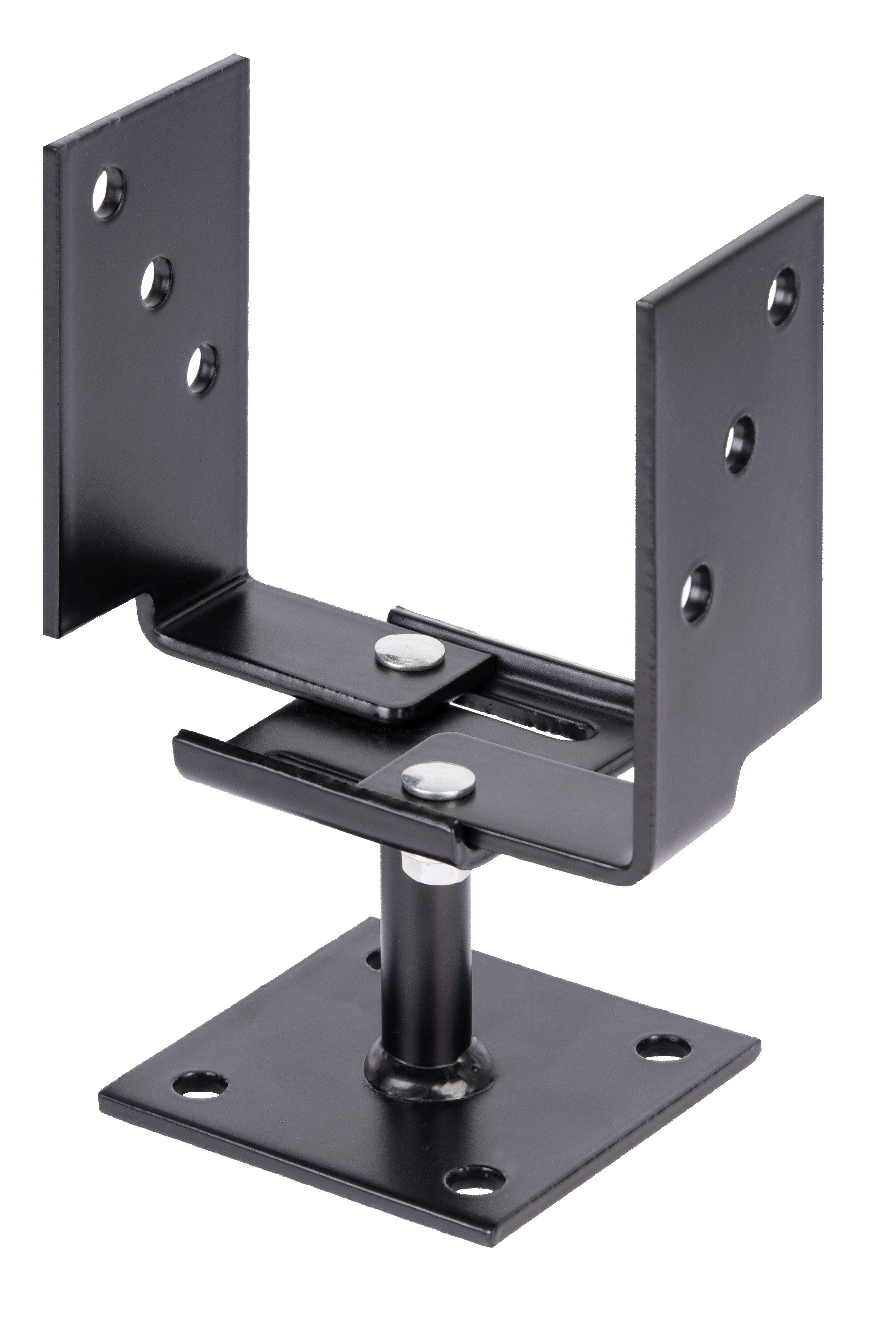 Alberts U-Pfostenträger, zum Aufschrauben, breitenverstellbar, Breite 71-131 mm