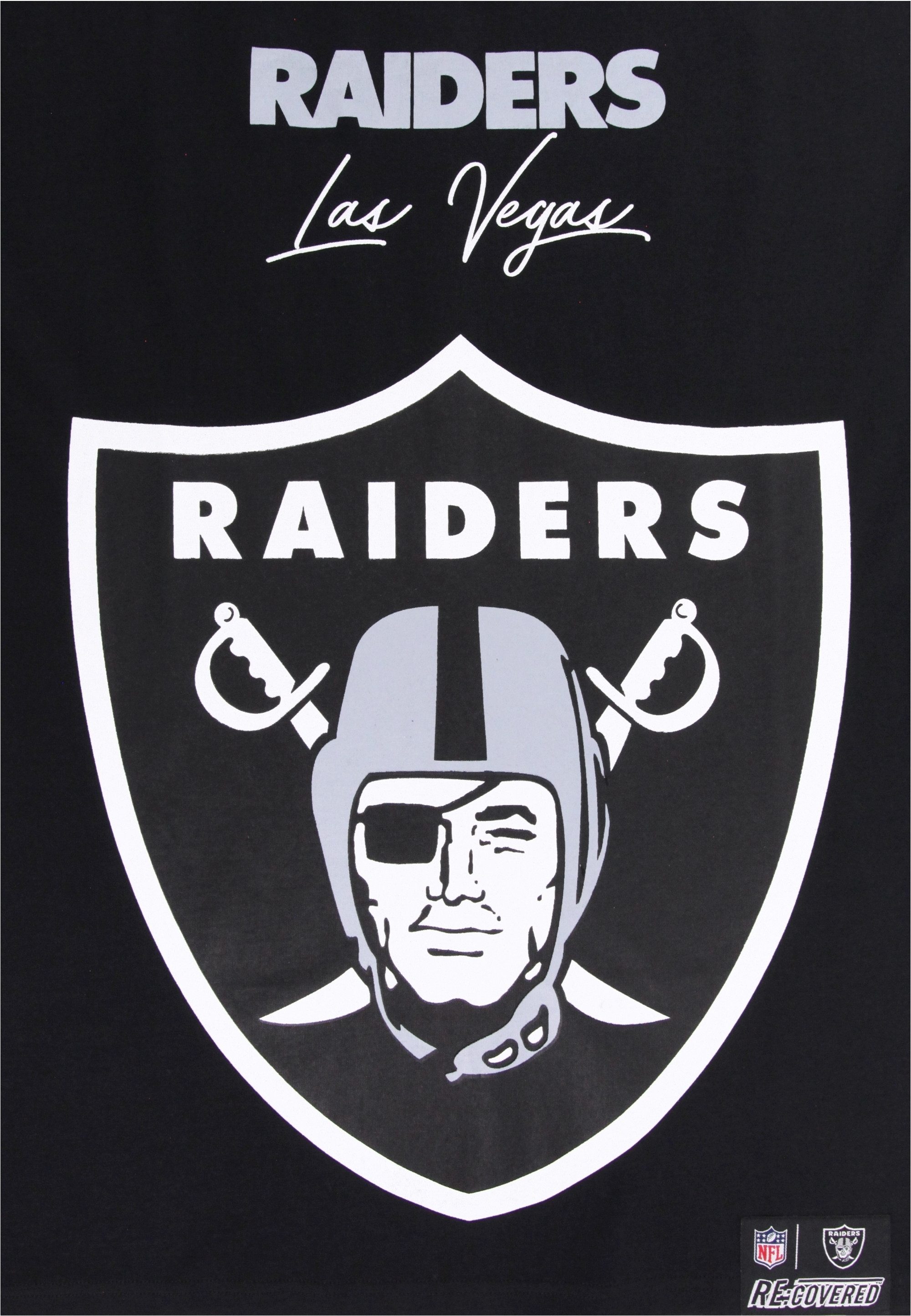 Recovered T-Shirt NFL Raiders Las Vegas Cut and Sew Oversized (1-tlg) für alle Las Vegas Raiders-Fans
