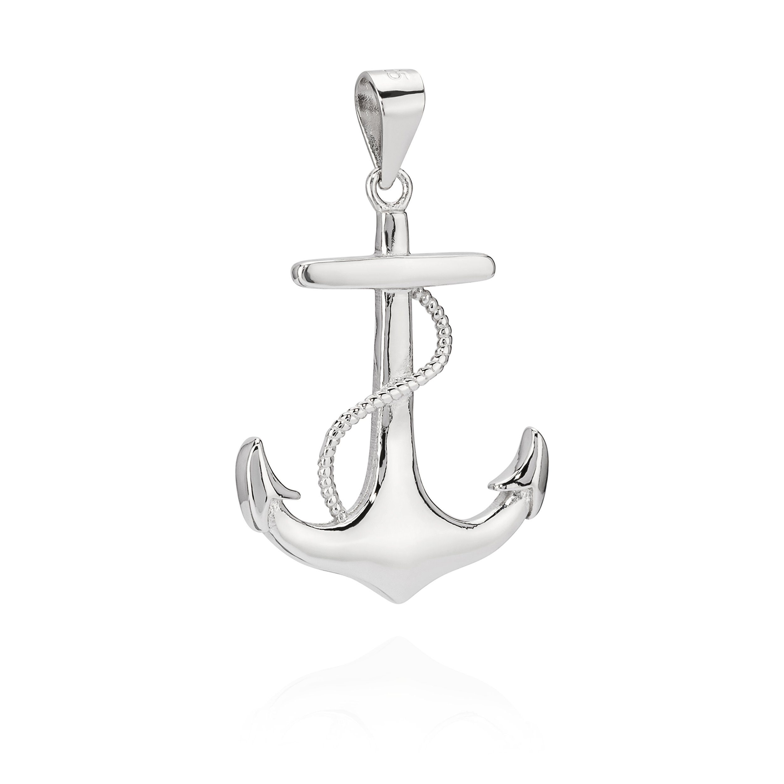 Kettenanhänger Schiffs Anker 925 Silber 24x19mm Maritim Amullet