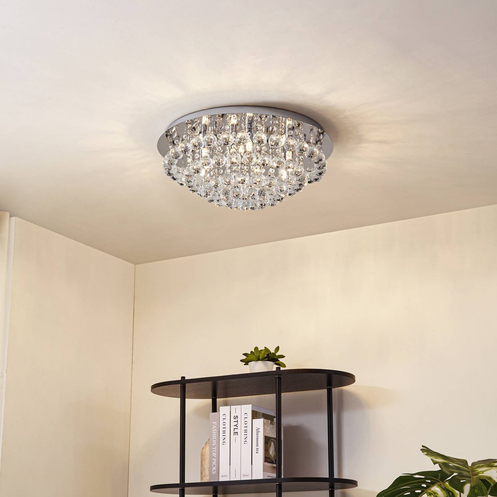 Lindby Deckenleuchten Antonino, Chrom IP20, 8 x 40 W LED