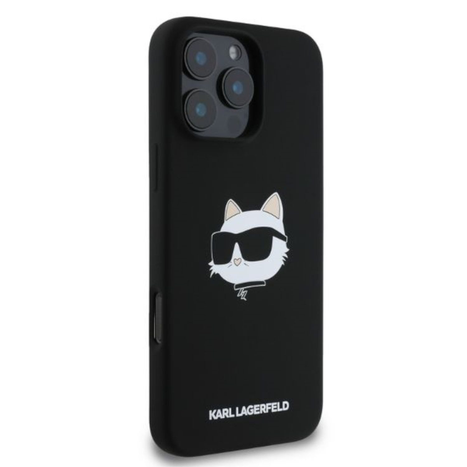 KARL LAGERFELD Smartphone-Hülle Karl Lagerfeld Apple iPhone 16 Pro Max Silicone Choupette Head MagSafe