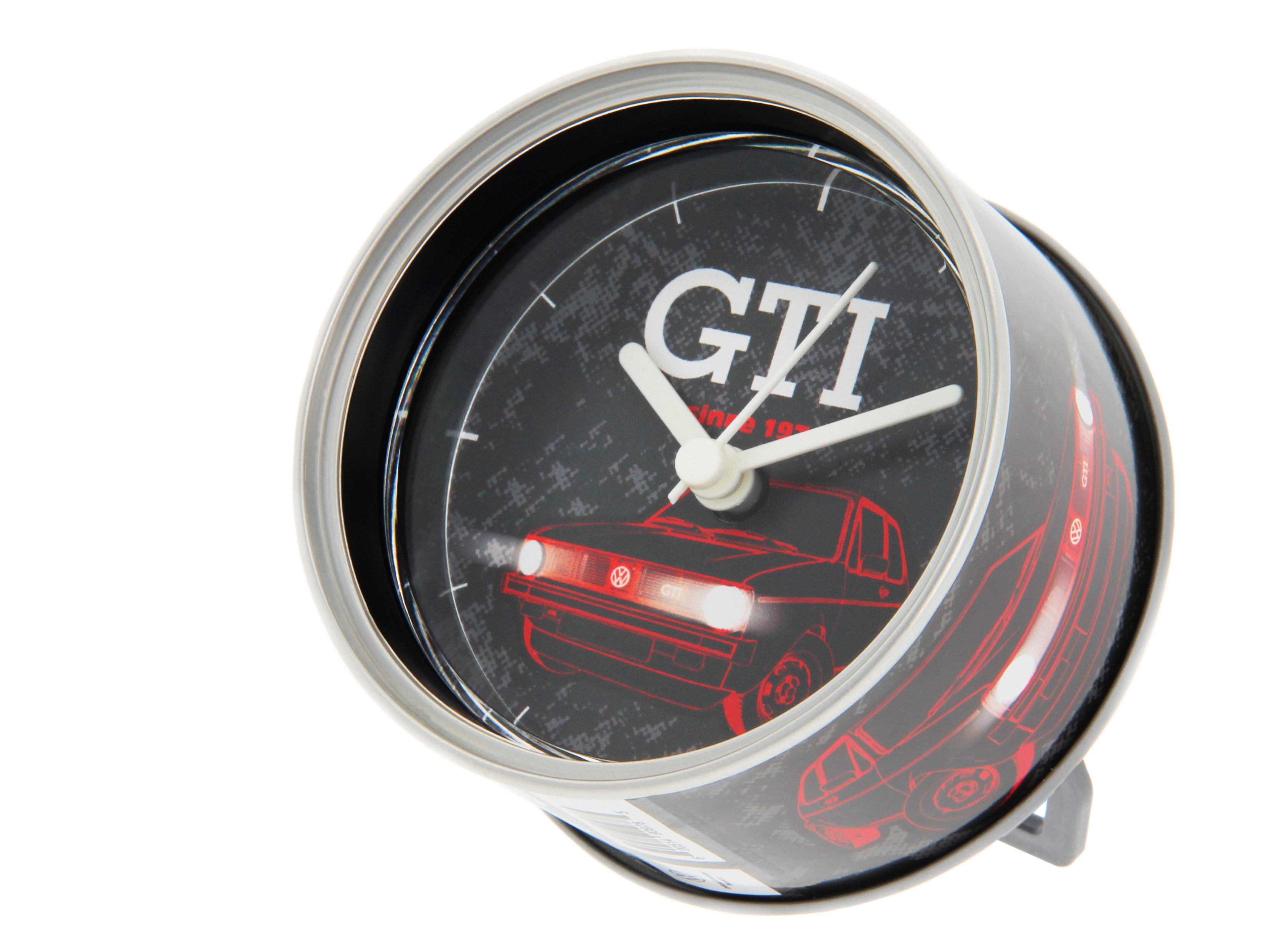 VW Collection by BRISA Tischuhr Vintage Volkswagen Uhr magnetische Uhr im GTI Design
