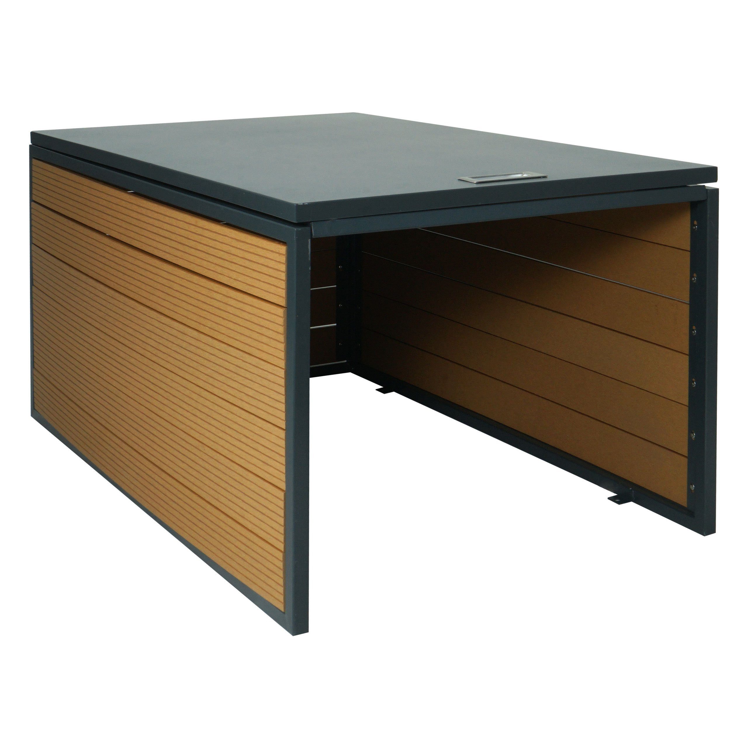 PROREGAL® Mähroboter-Garage XL Mähroboter-Garage mit Deckel 43x70x90cm Unterstand für Газонокосилки