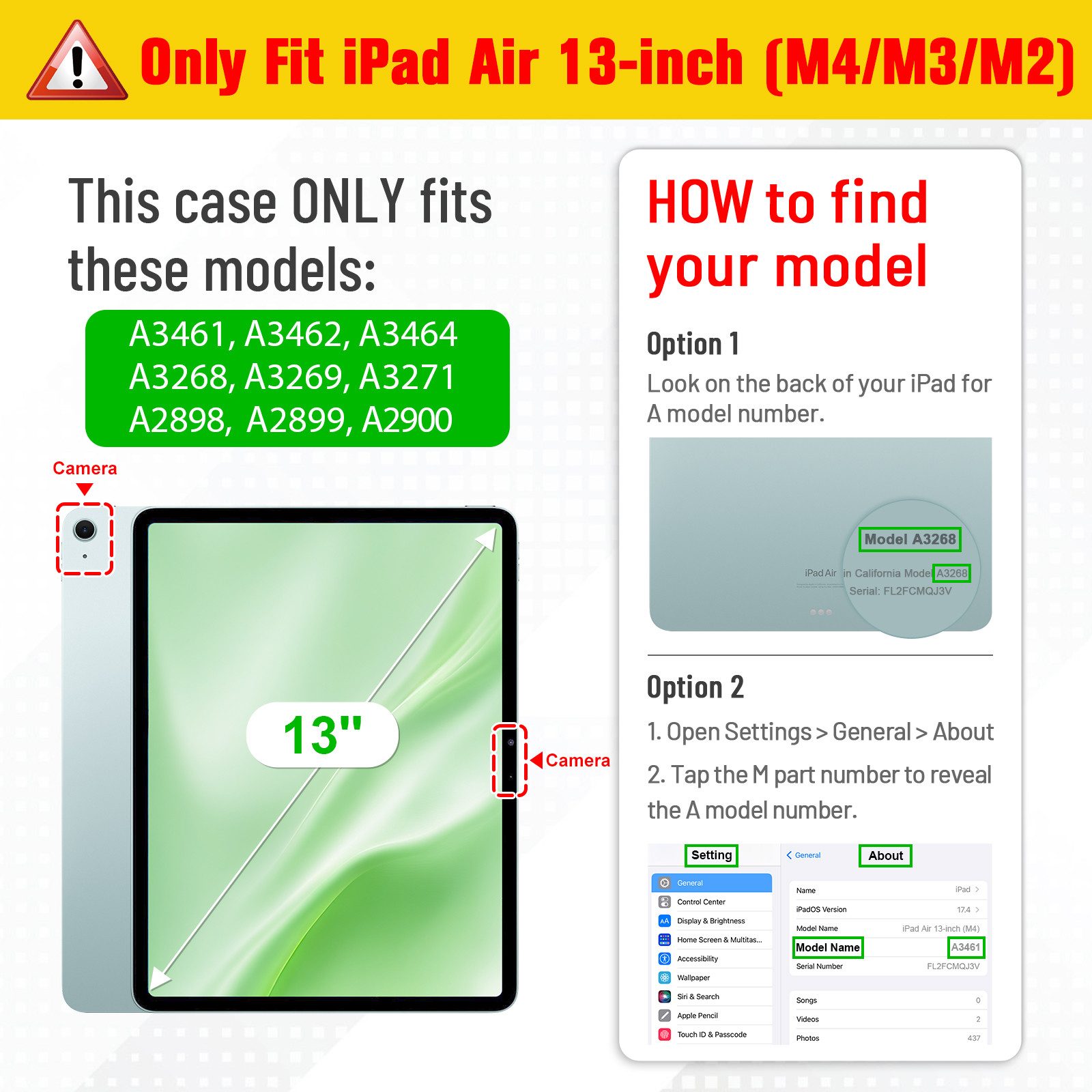 Fintie Tablet-Hülle für iPad Air 13 Zoll M4/M3/M2 (2026/2025/2024) mit Stifthalter, Stoßfeste Hybrid Case mit transparenter Hartschale auf der Rückseite