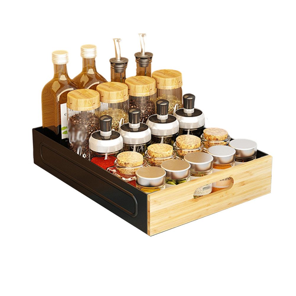 GarveeMore Küchenorganizer-Set Schrank Ausziehbare Schublade Carbon günstig online kaufen