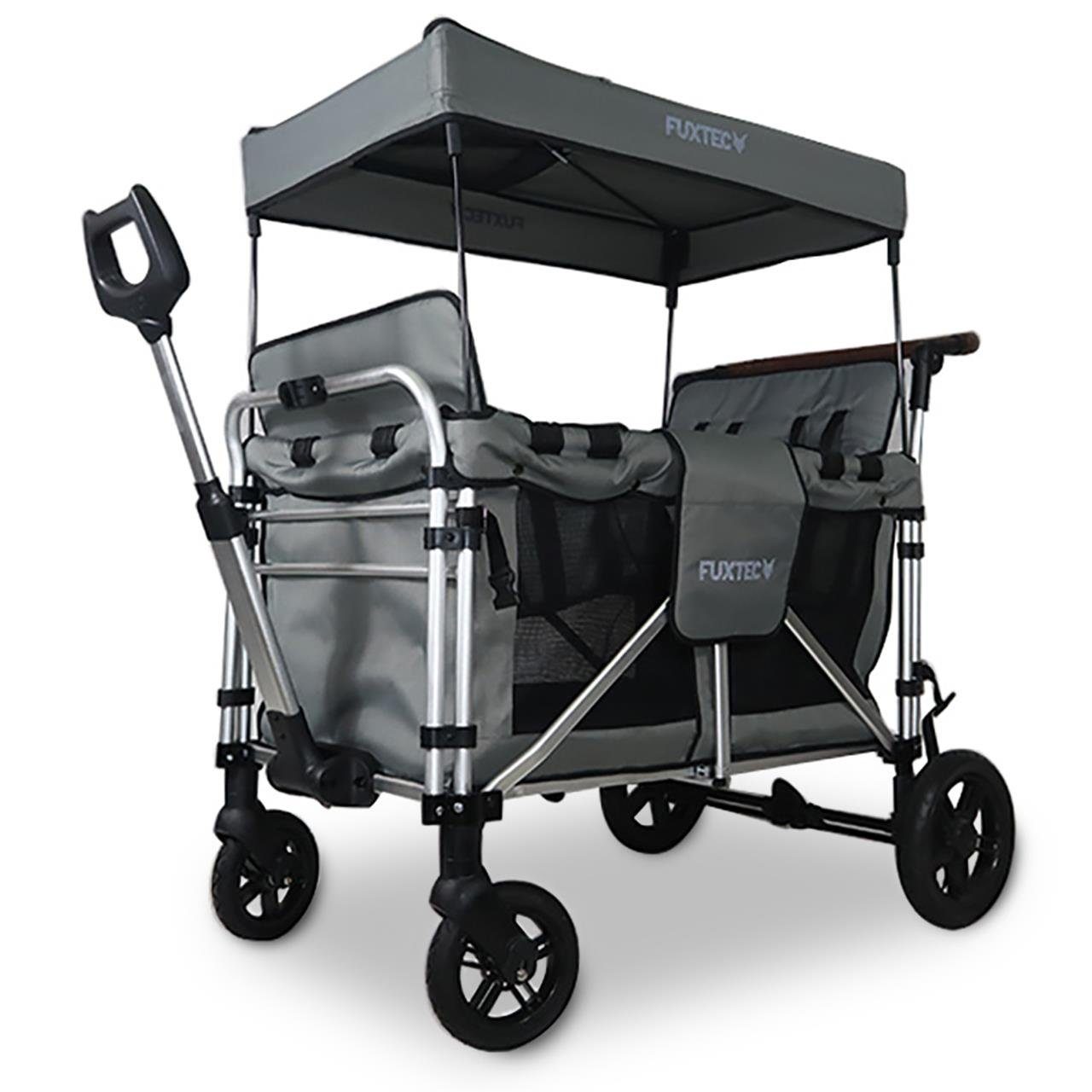 FUXTEC Bollerwagen FX-CTXL900, 4-Sitzer, gepolsterter Innenraum, großes Transportvolumen, bis zu 75kg
