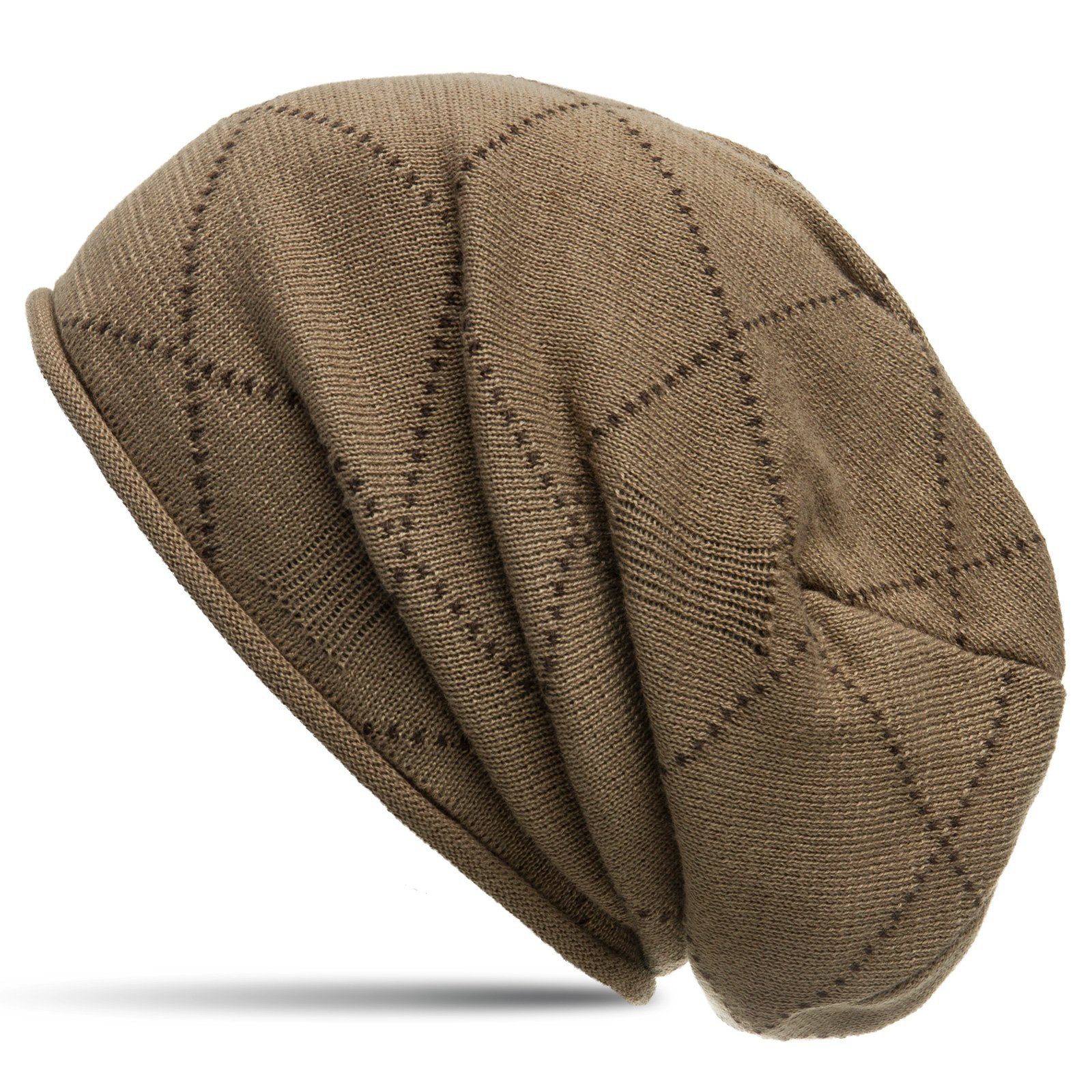 Caspar Beanie MU181 Beanie Mütze mit klassischem Karomuster