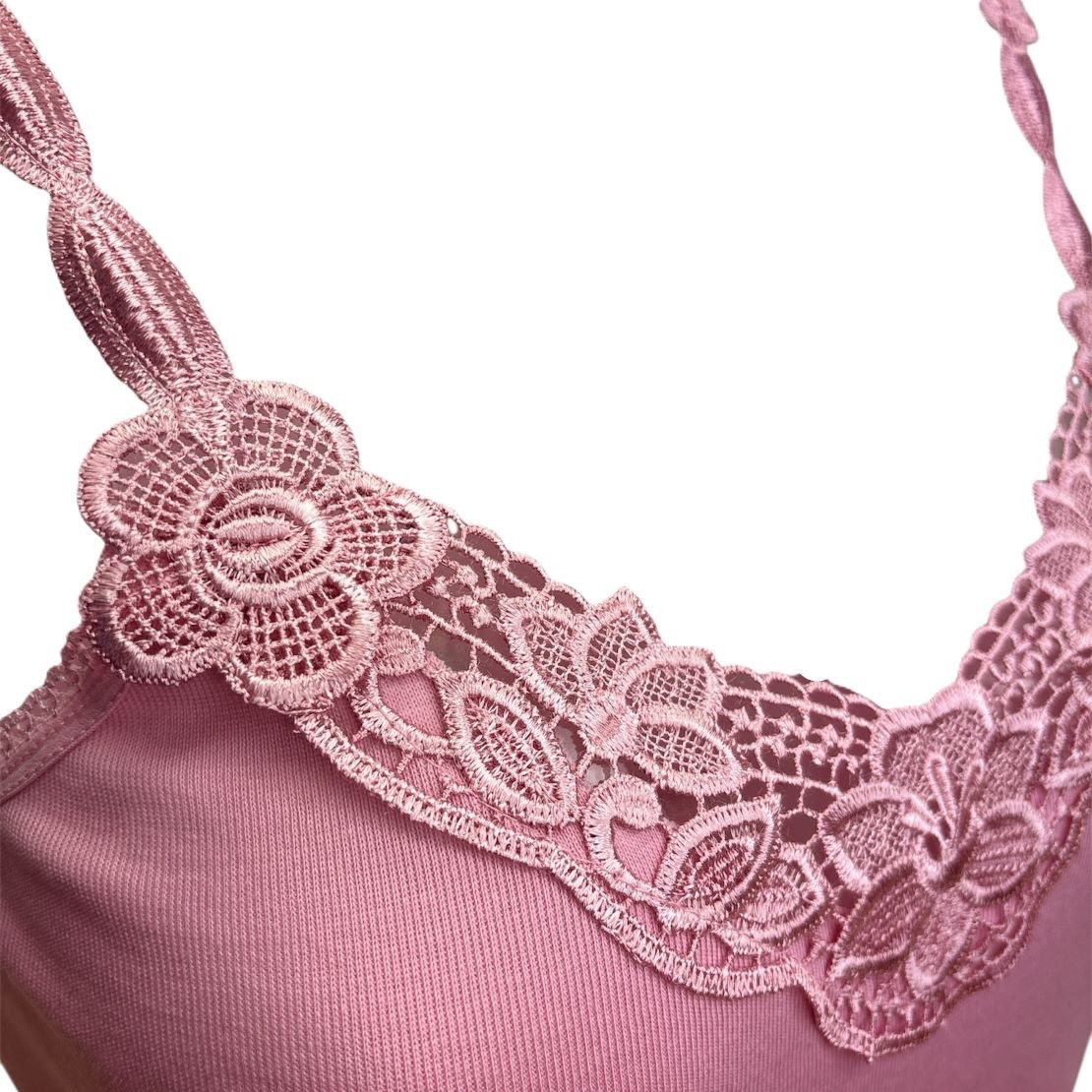 Toker Collection® Achseltop Damen Unterhemd mit elastischen Trägern im 3er Pack (Spar Packung, 3er Pack) aus reiner Baumwolle