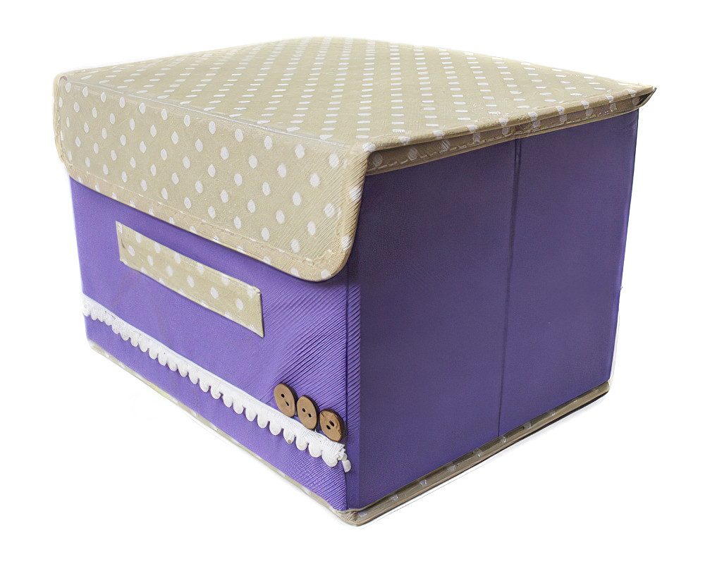 Yudu Aufbewahrungsbox Textil-Organizer Aufbewahrungsbox Box mit Klappdeckel