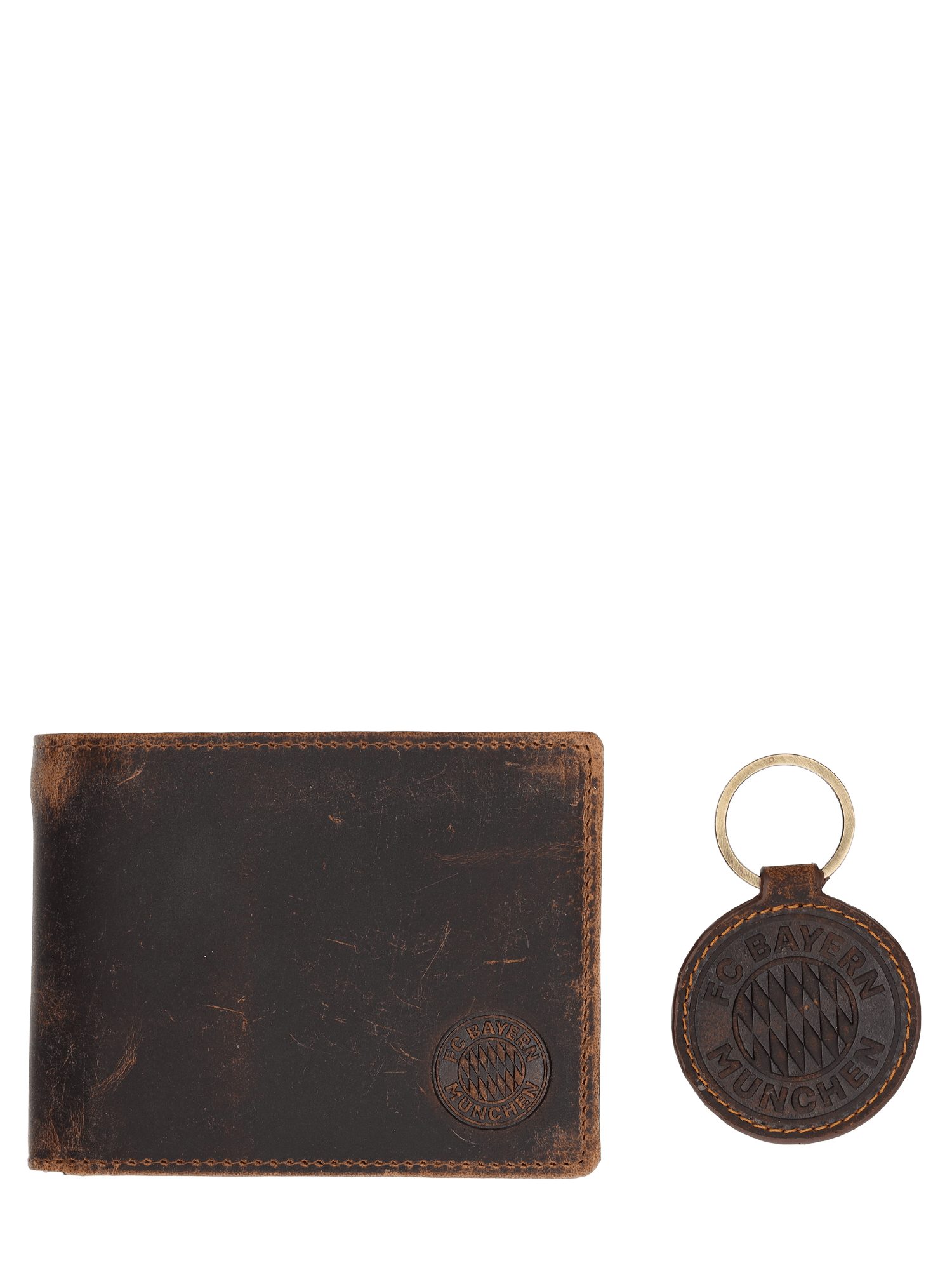 FC Bayern München Geldbörse FC Bayern München I Leder Set I Geldbeutel & Schlüsselanhänger