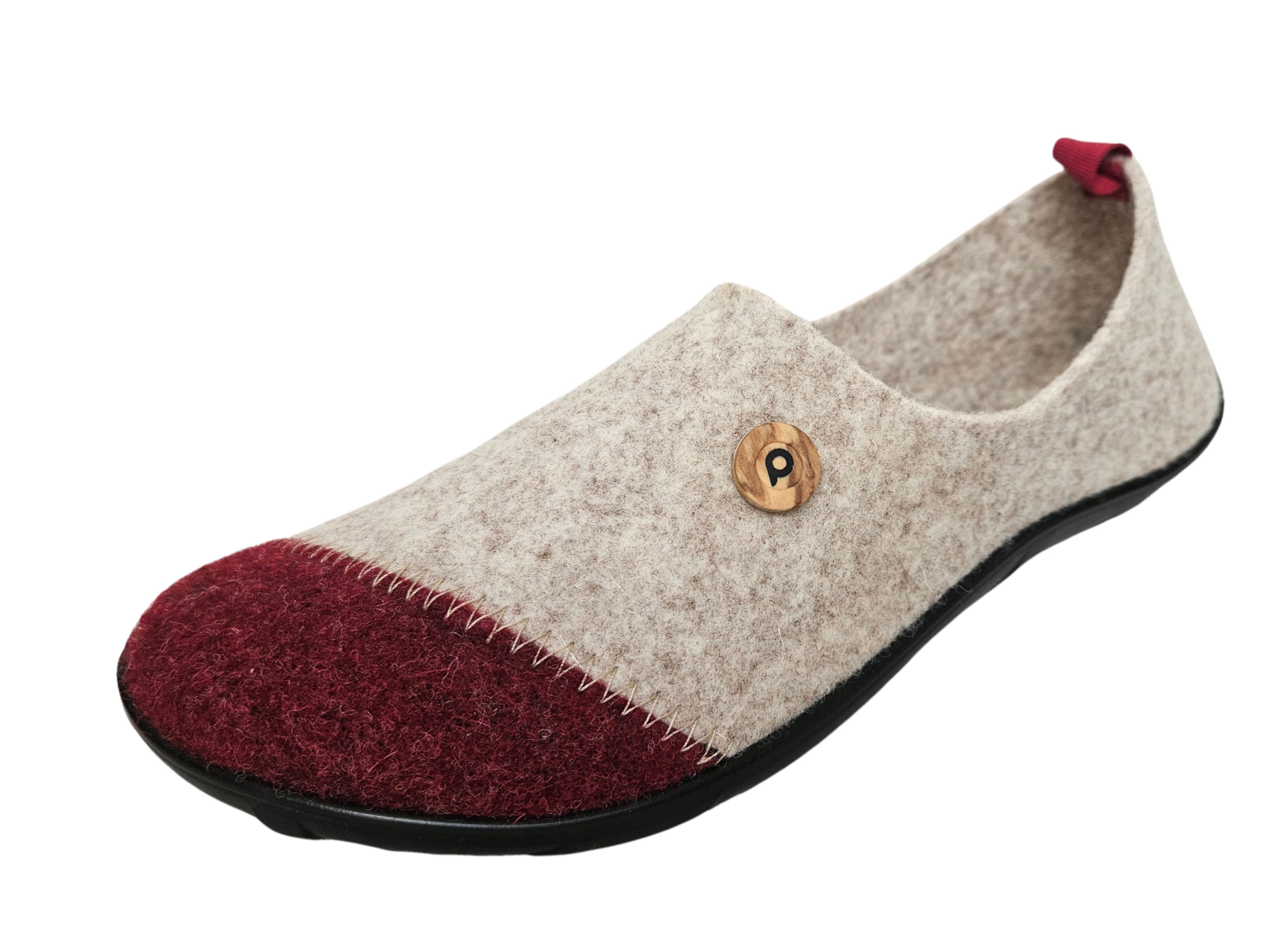 pifit! Hausschuh "snuggle" aus Wollfilz, 32600, Barfußschuh Hausschuh