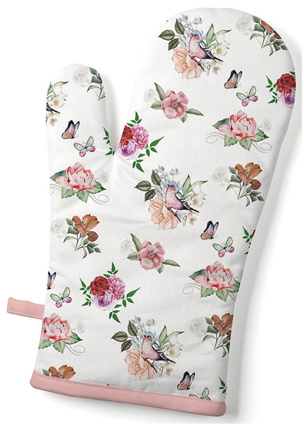 Ambiente® Topfhandschuhe Charlotte, (1-tlg., 1-teilig), Ofenhandschuh wattiert Größe: ca.18x30cm