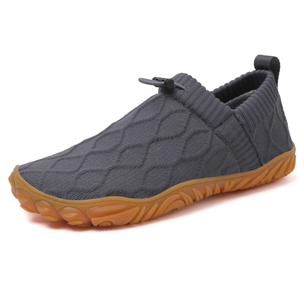 HUSKSWARE Barfußschuh (Trailrunning-Schuhe, Minimalistische Barfuß Sneaker Mit Zero-Drop Sohle) Atmungsaktiv und rutschfest Grau