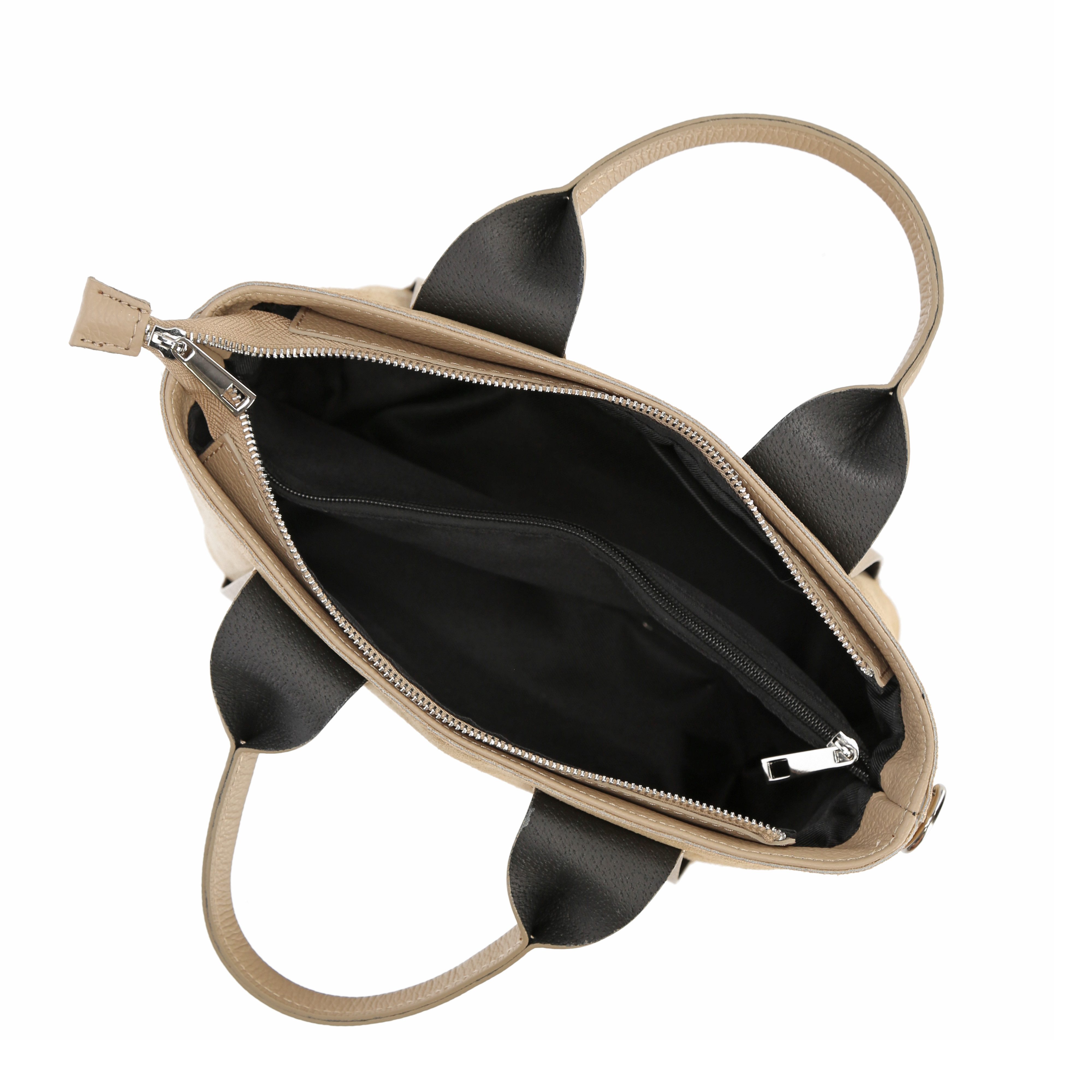 Botego Umhängetasche Damen echtes Leder, Schultertasche Damen Wildleder, Ledertasche Damen