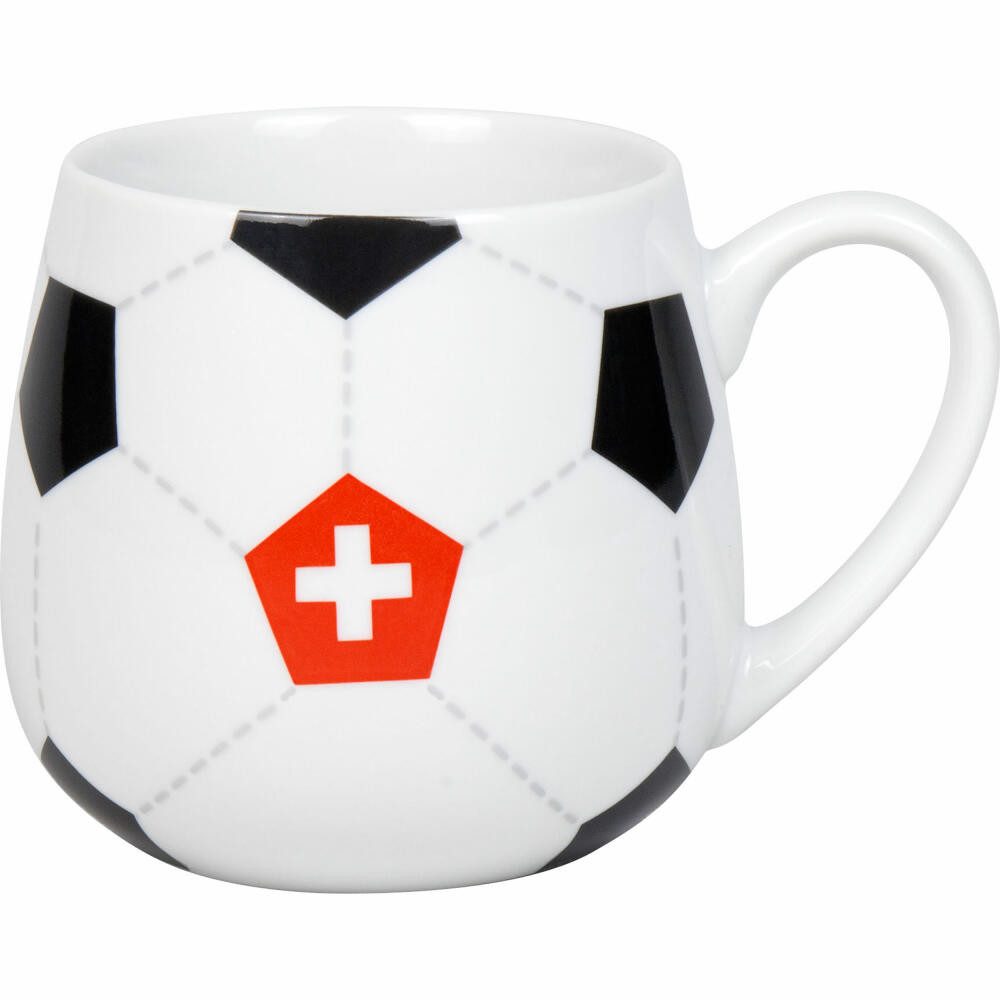Könitz Becher Kuschelbecher Fußball Schweiz, Porzellan