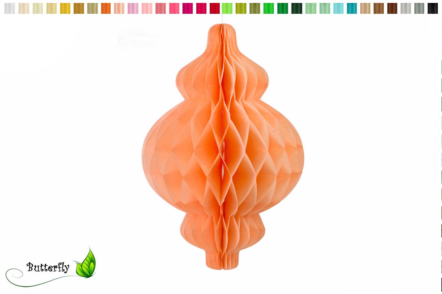 Creativery Papierlaterne, 1 Wabenfigur Laterne 17x25cm