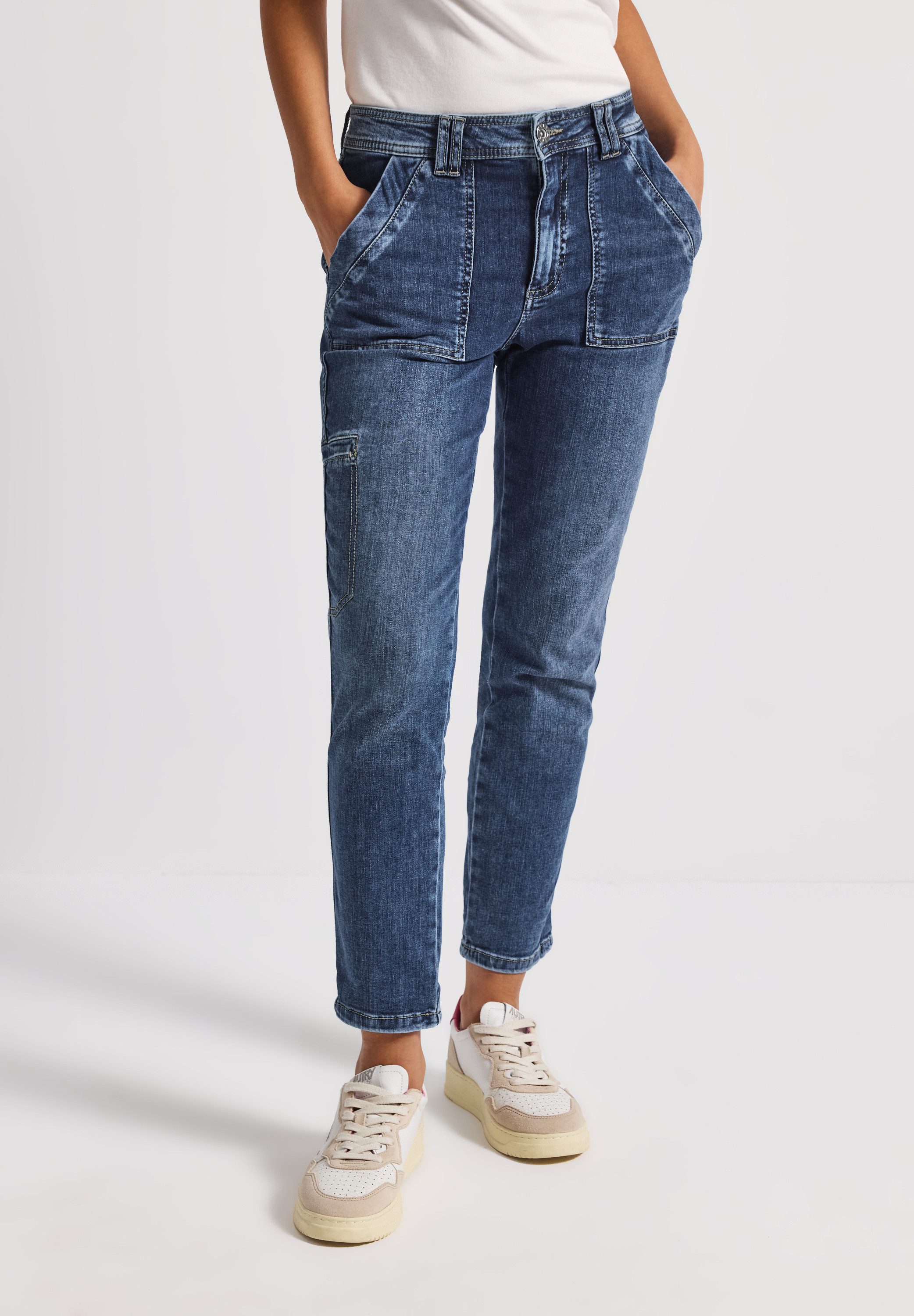 STREET ONE Gerade Jeans Middle Waist günstig online kaufen