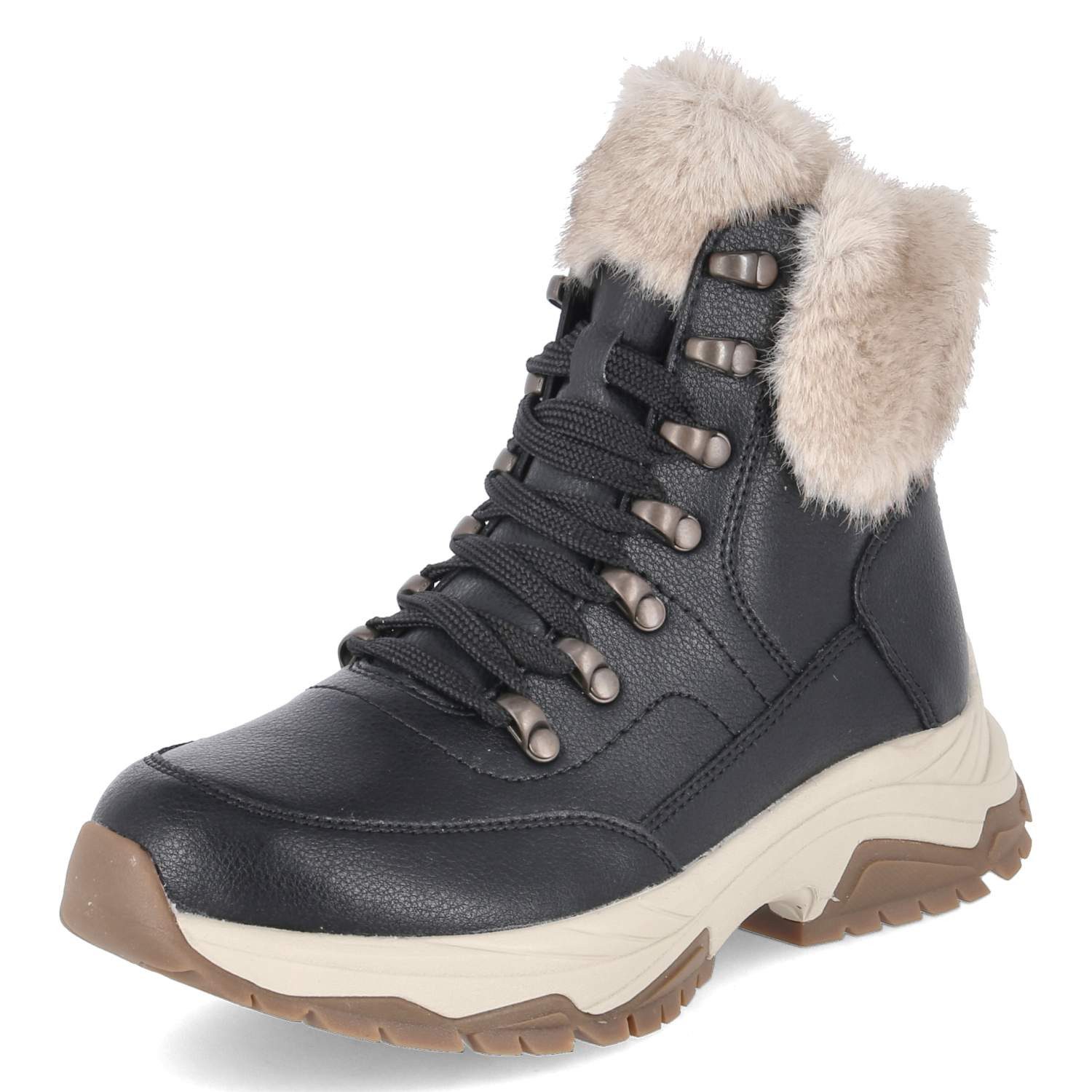 Rieker Rieker W3971-00 Damen Leder & Textil black Winterstiefel